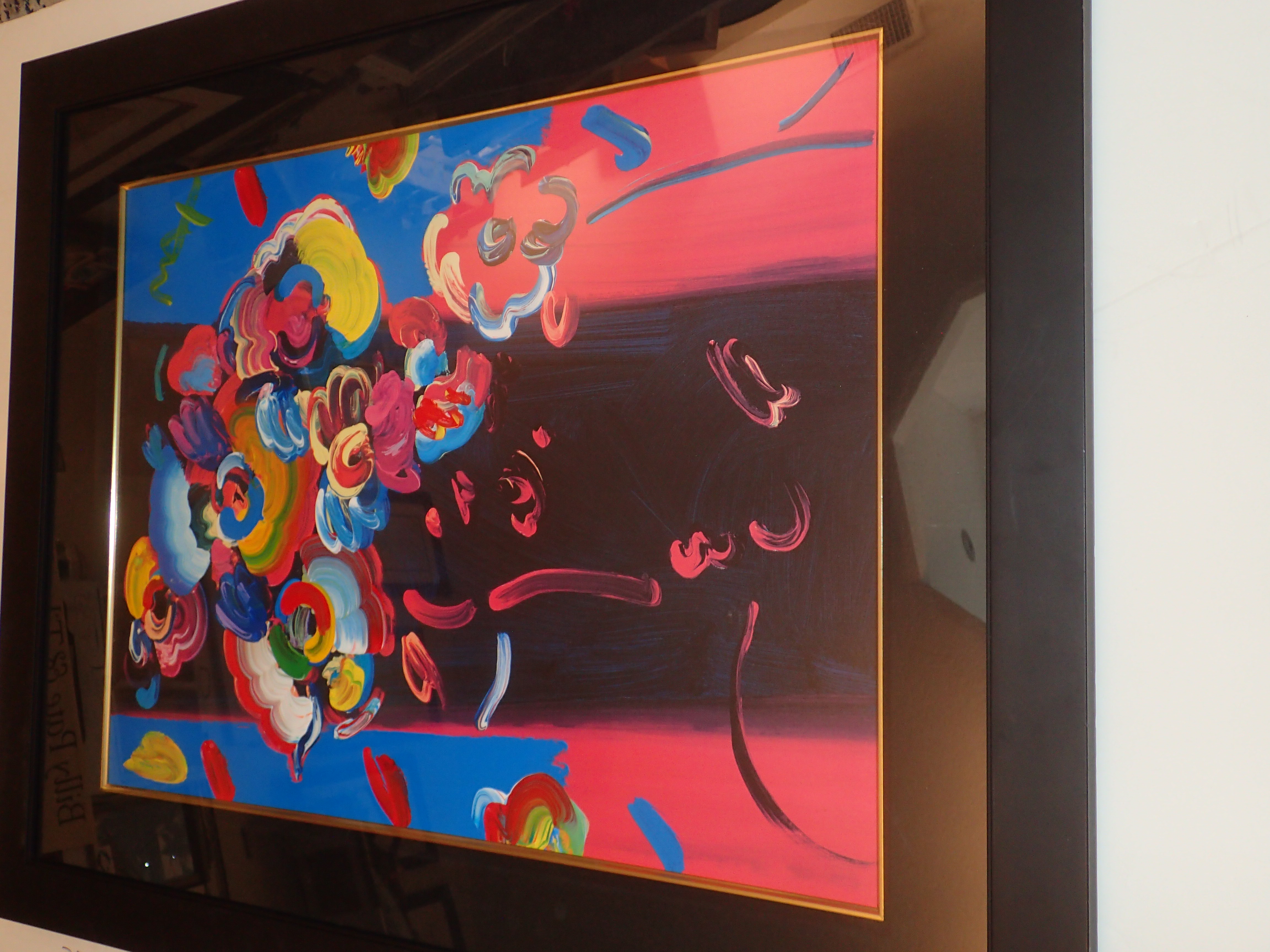 Peter Max Unique Mixed Media Signed