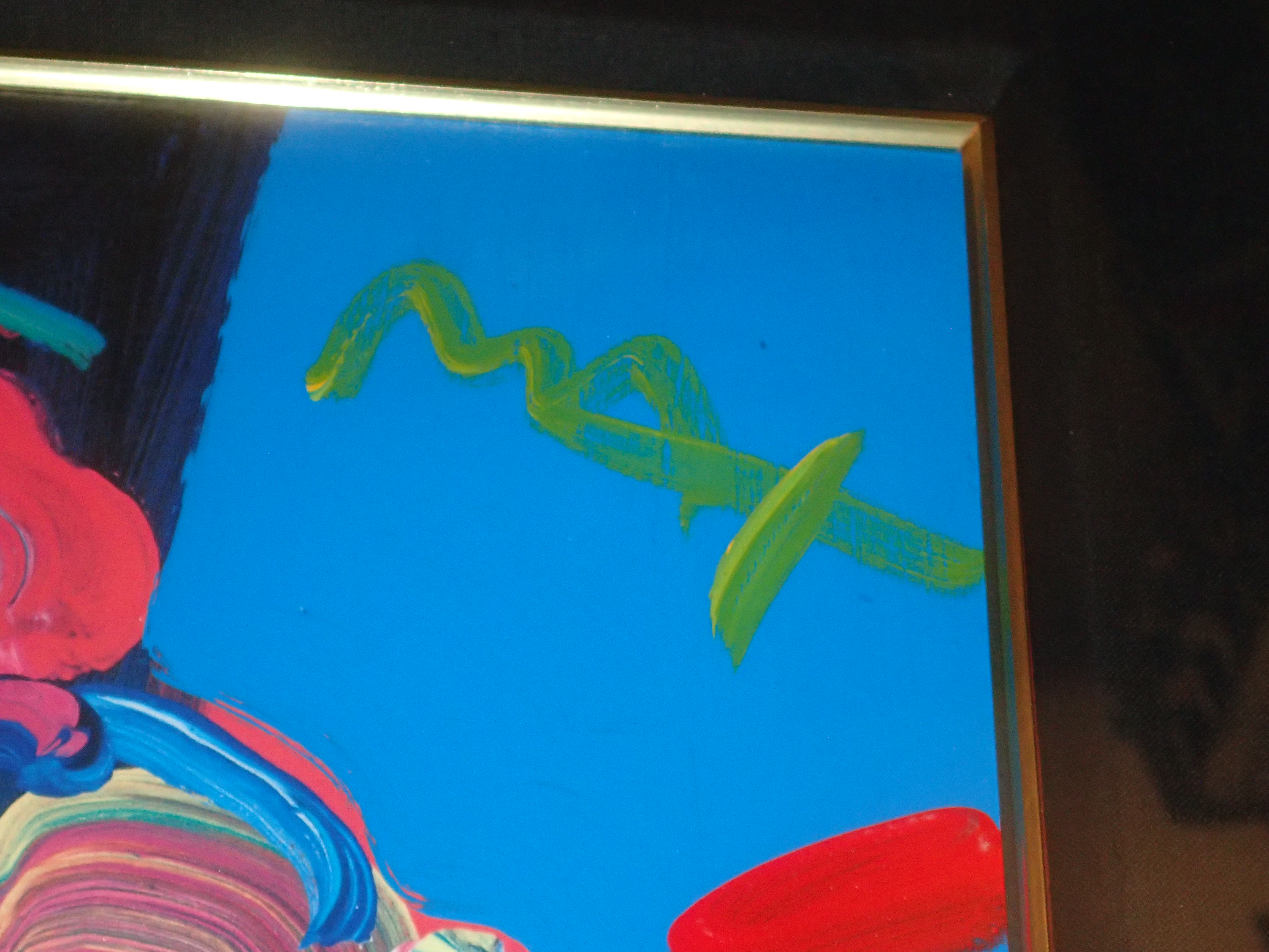 Peter Max Unique Mixed Media Signed