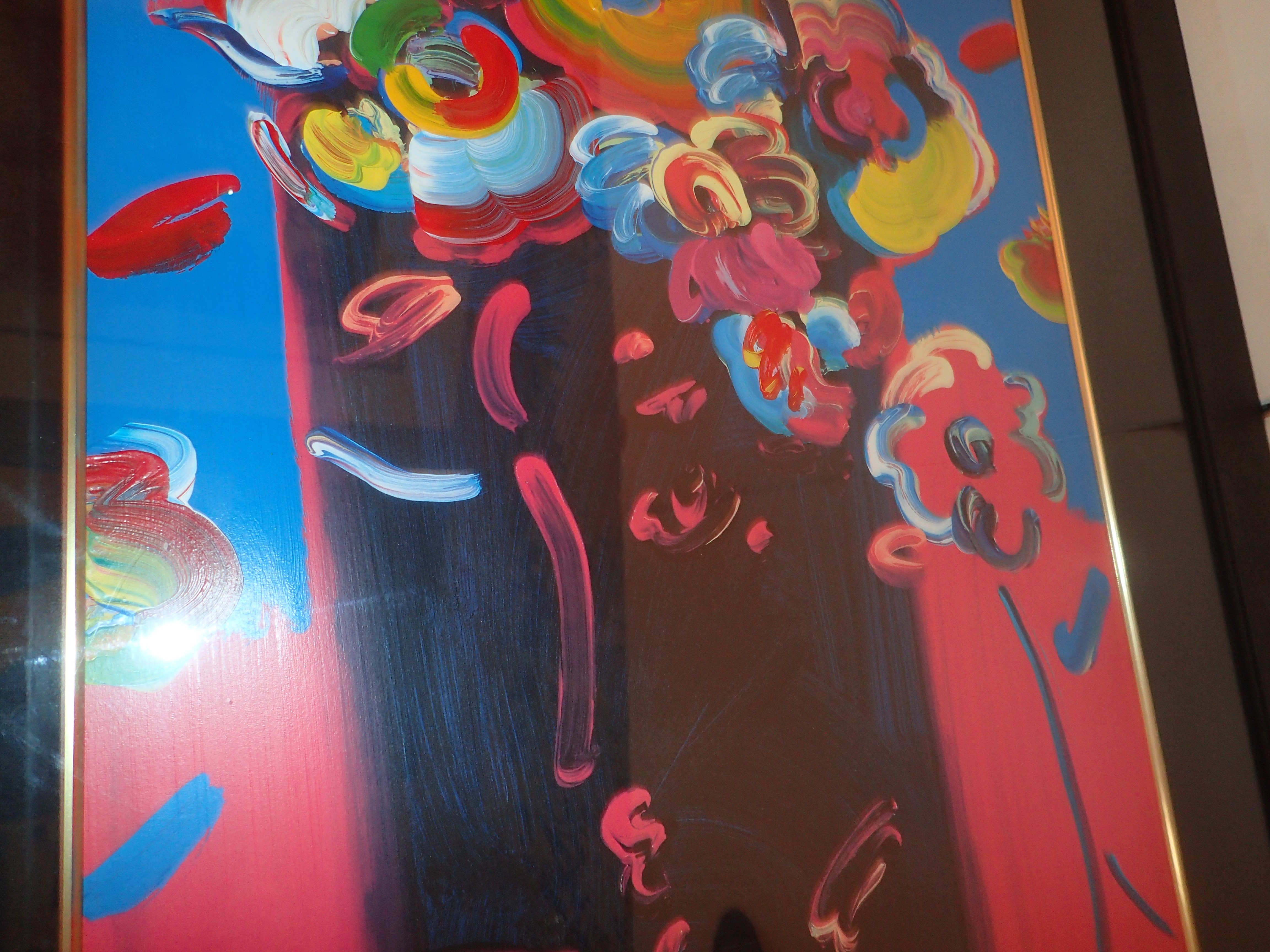 Peter Max Unique Mixed Media Signed
