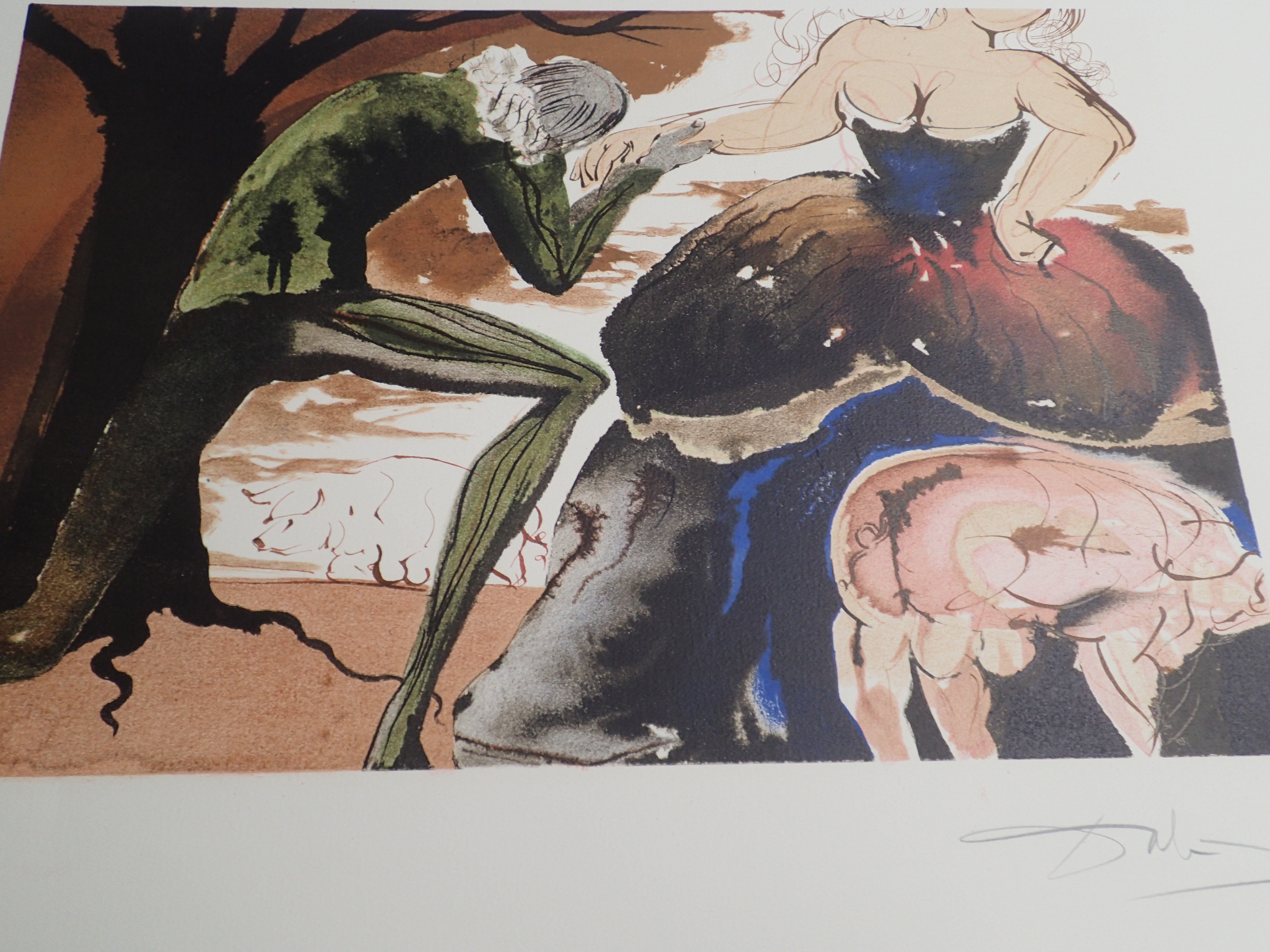 Salvador Dali Lithograph Hand Signed Dated 1971