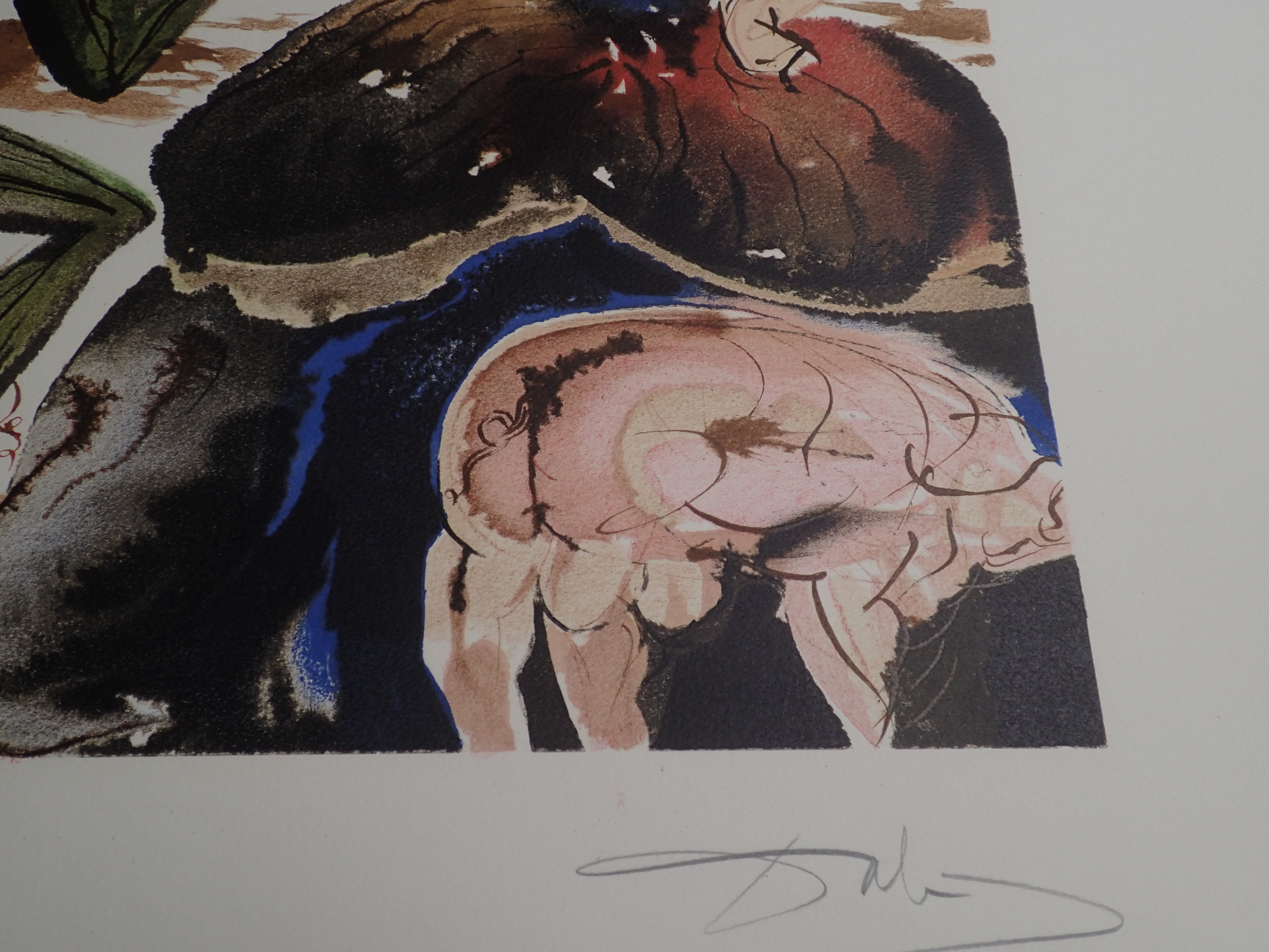 Salvador Dali Lithograph Hand Signed Dated 1971