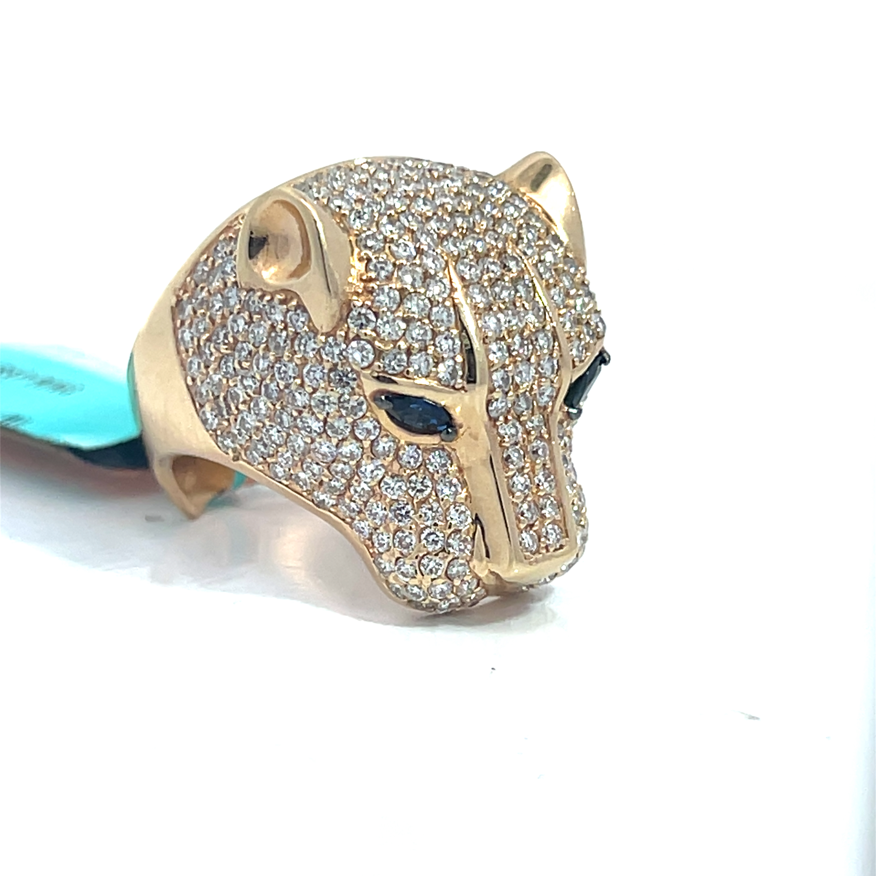 EFFY Signature Panther Natural Diamond & Sapphire Ring