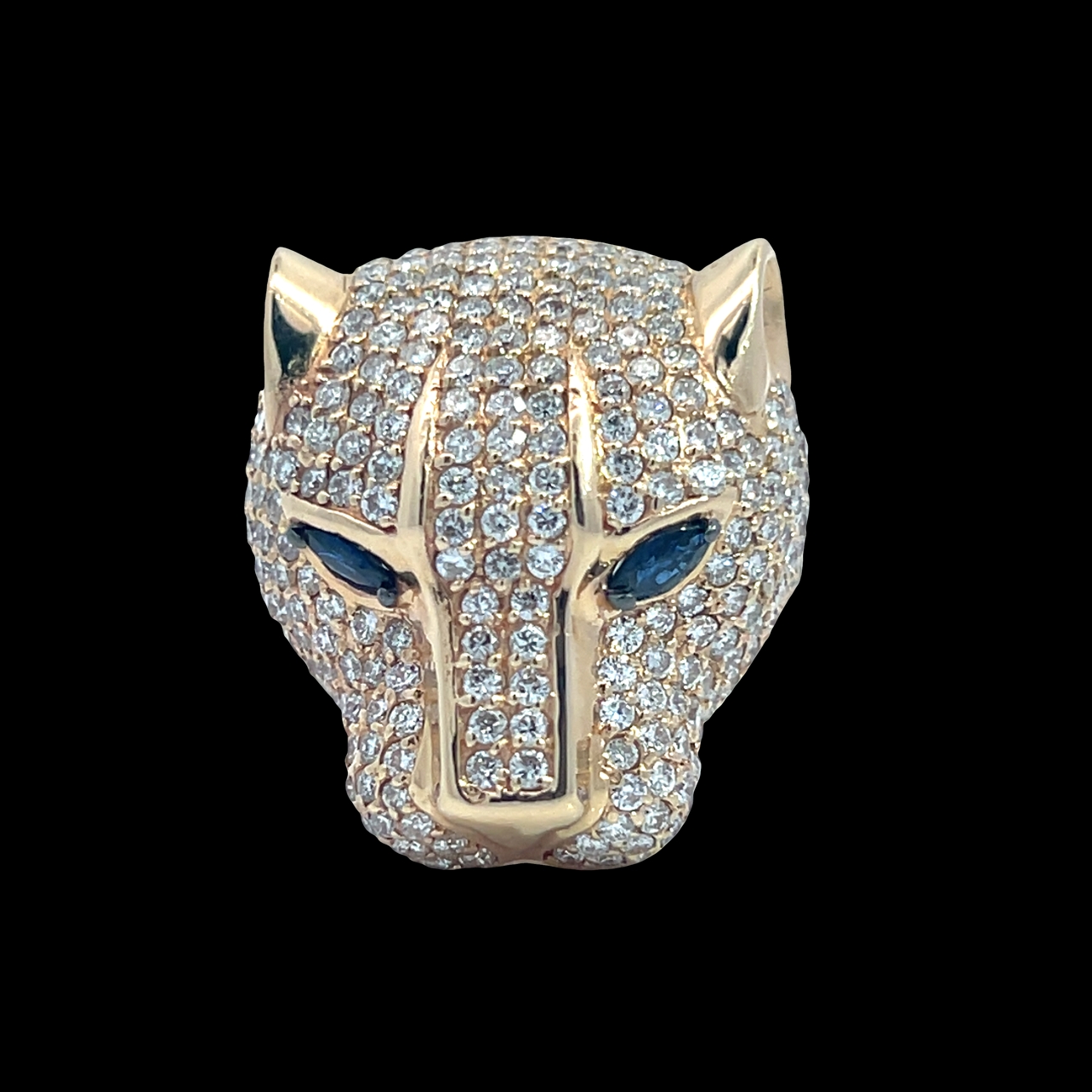 EFFY Signature Panther Natural Diamond & Sapphire Ring