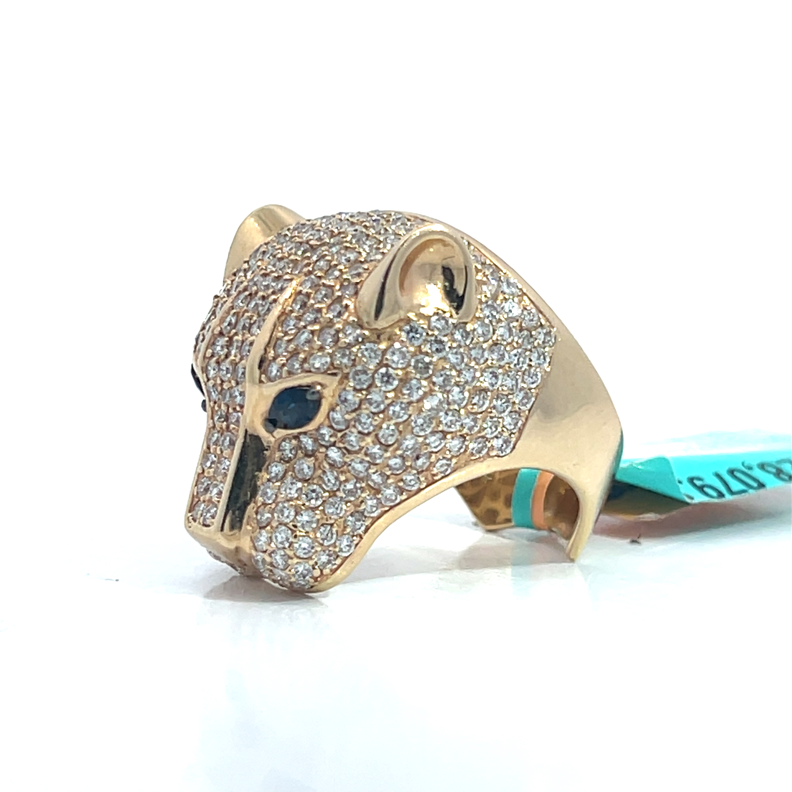 EFFY Signature Panther Natural Diamond & Sapphire Ring