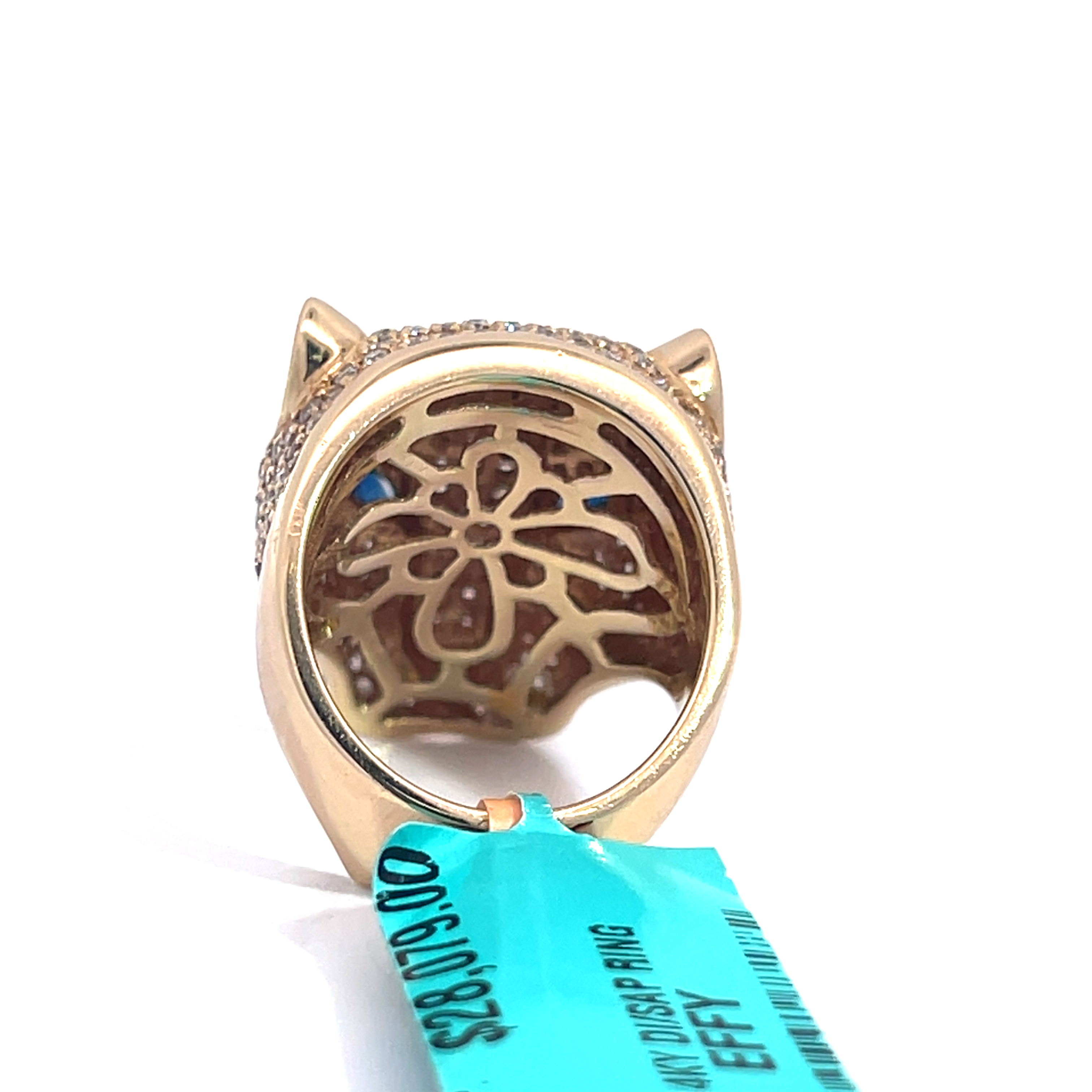 EFFY Signature Panther Natural Diamond & Sapphire Ring
