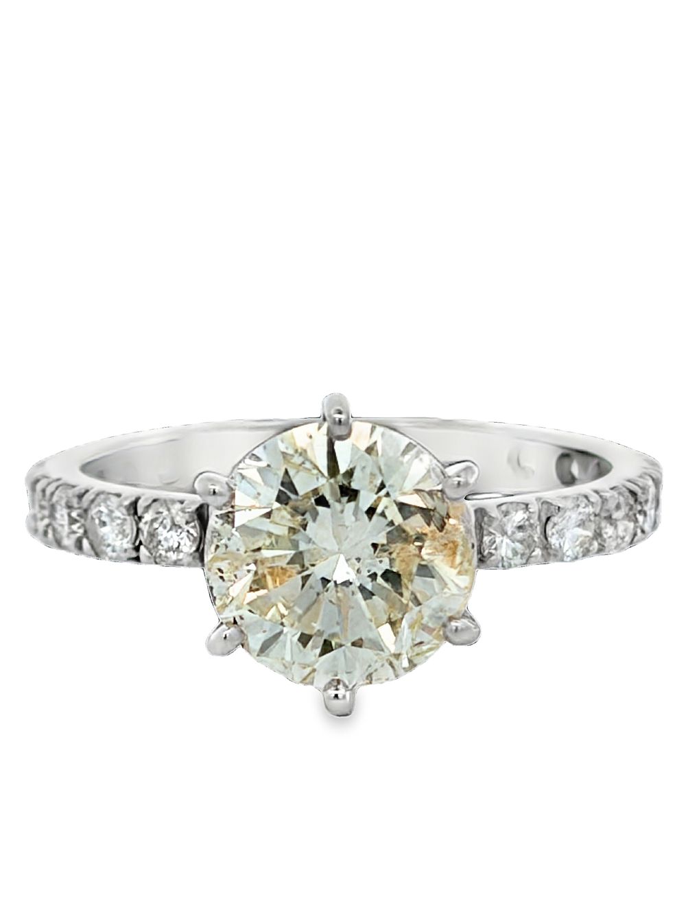 White Gold Natural Diamond (1.87 Carats) Ring. ISL2293/47-OEOY 
White Gold Natural Diamond (1.87 