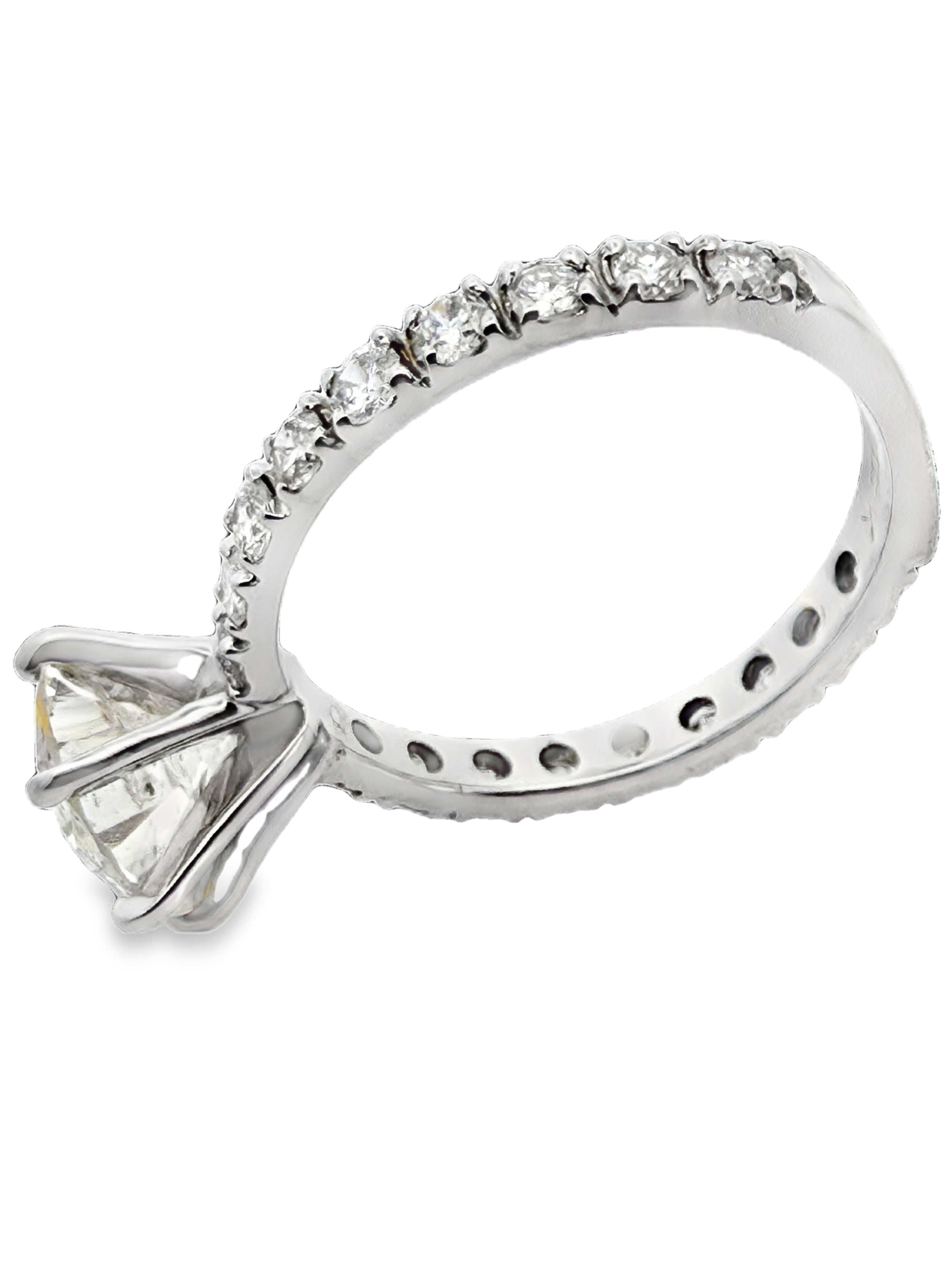 White Gold Natural Diamond (1.87 Carats) Ring