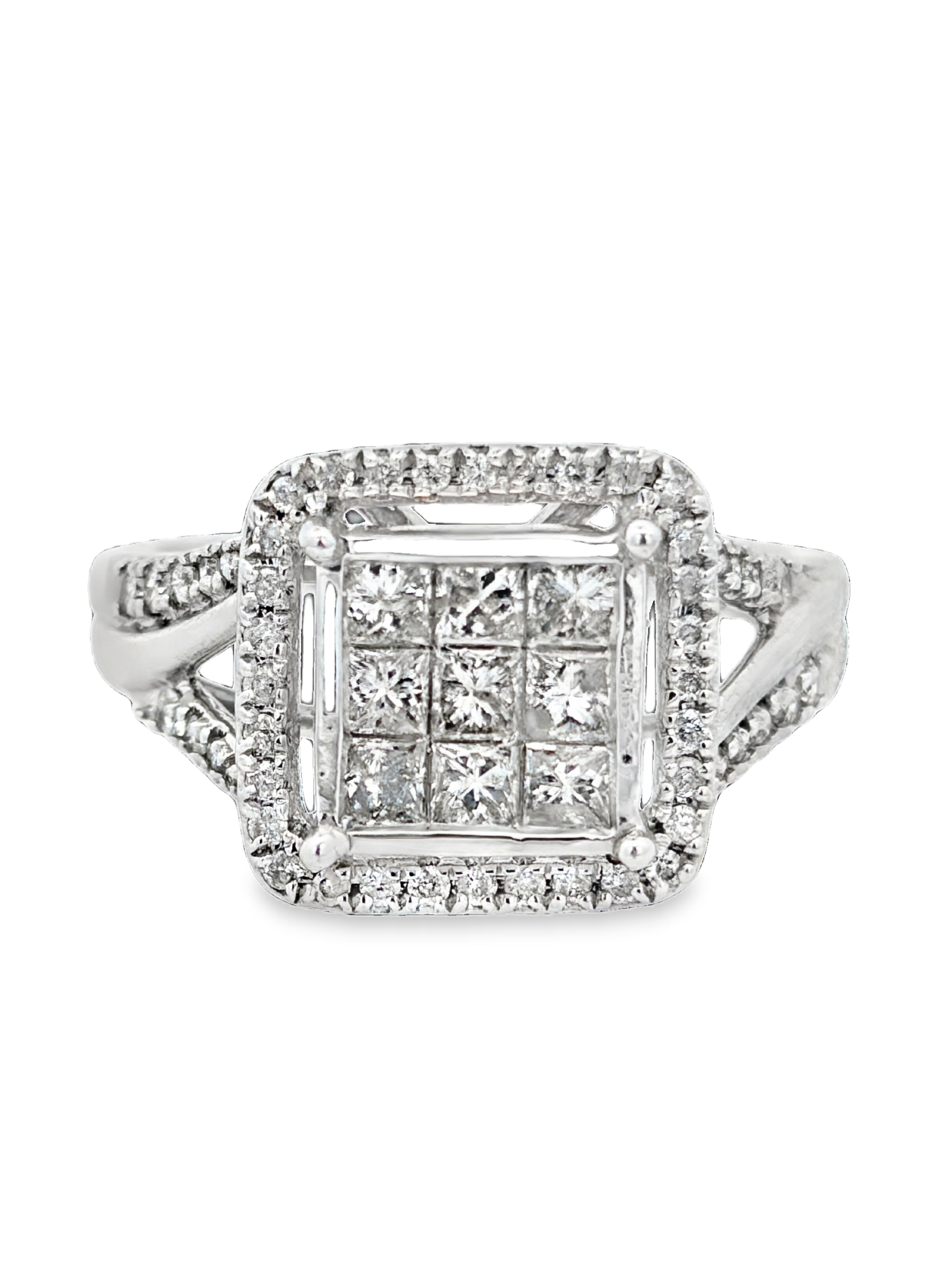 1.00 Carat Invisible Set Diamond Ring