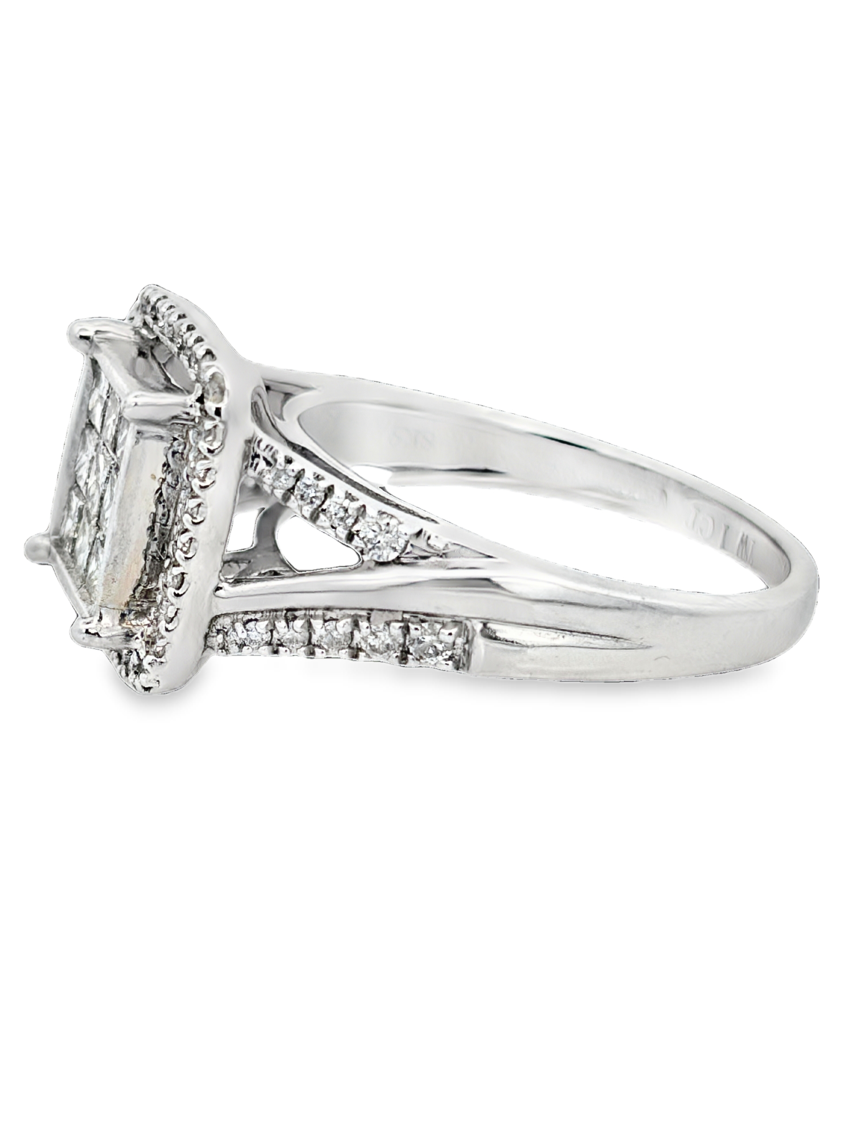 1.00 Carat Invisible Set Diamond Ring