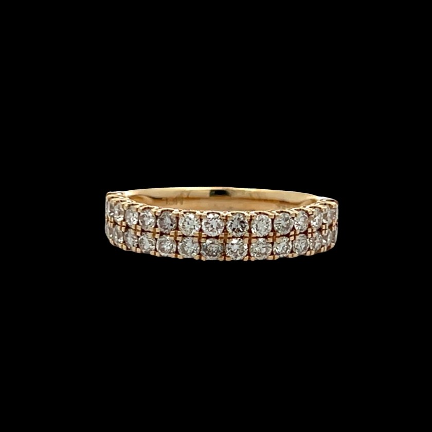 Double Row Diamond Band