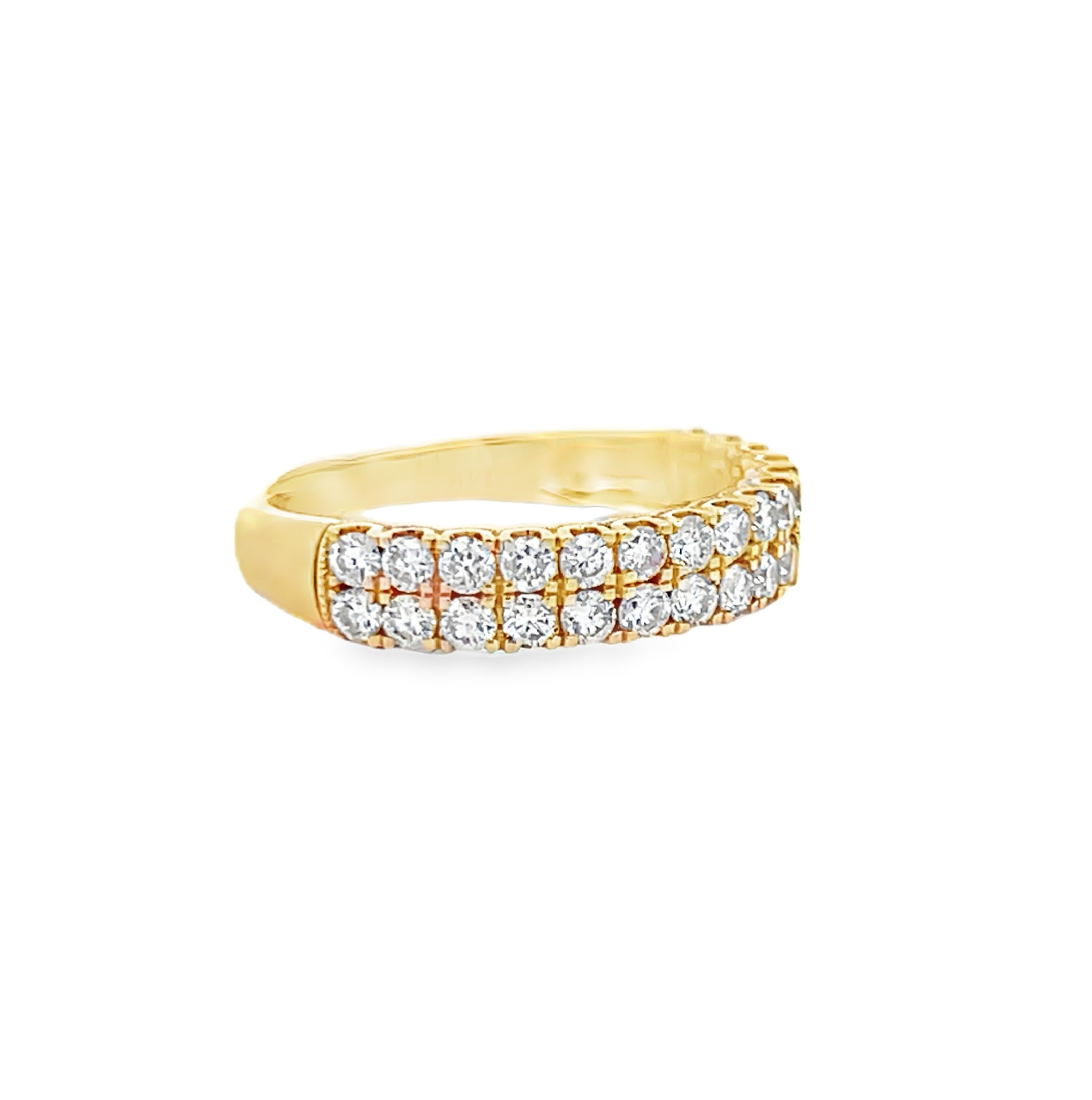 Double Row Diamond Band