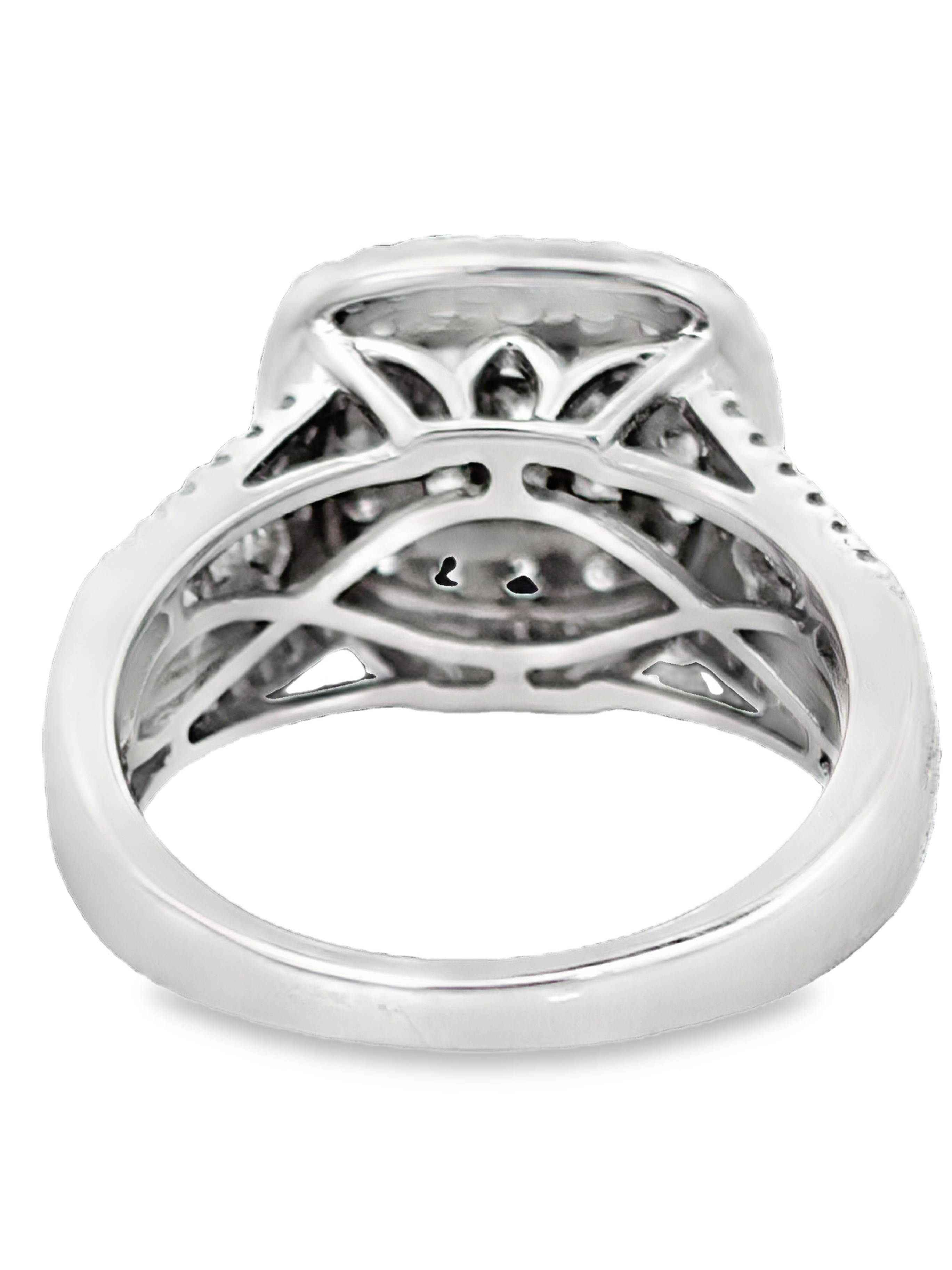 1.50 CTW Halo Diamond Bridal Set in White Gold
