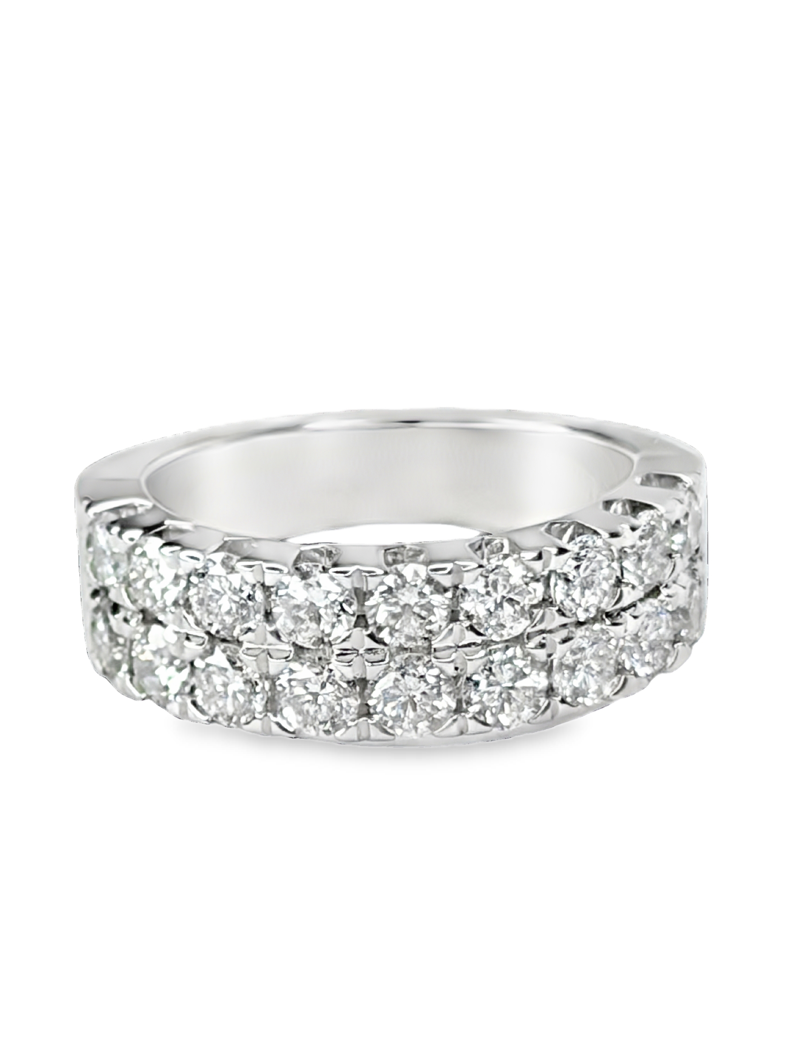Double Row Diamond Band