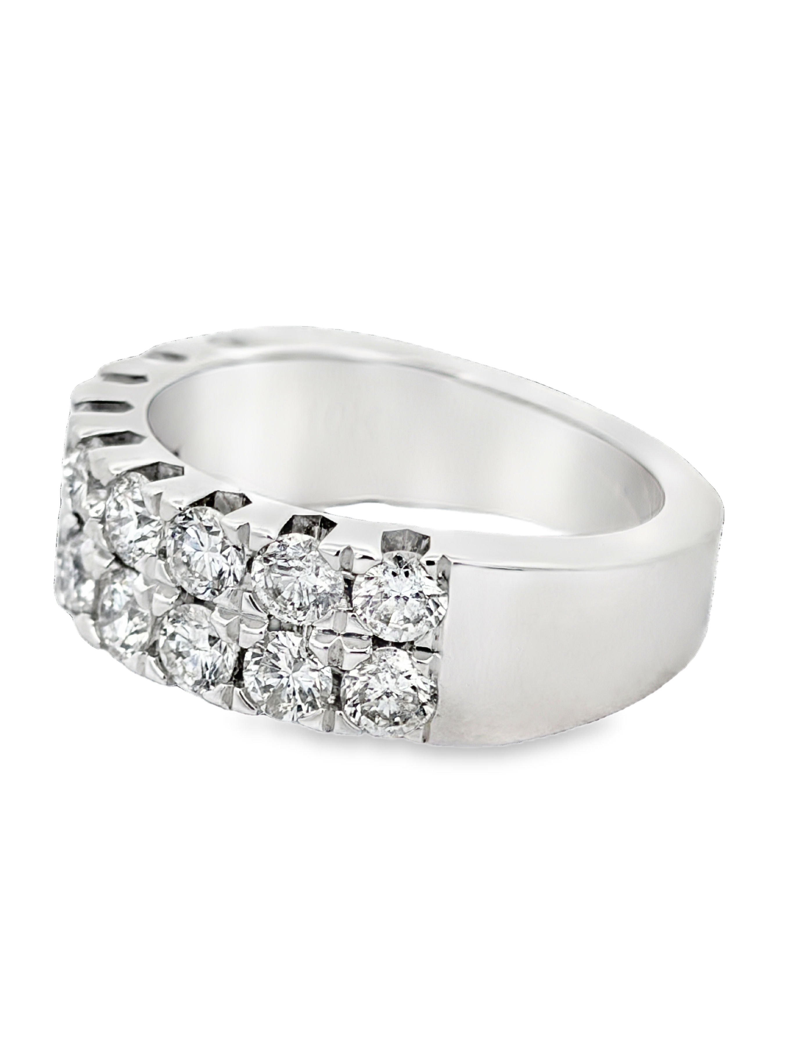 Double Row Diamond Band