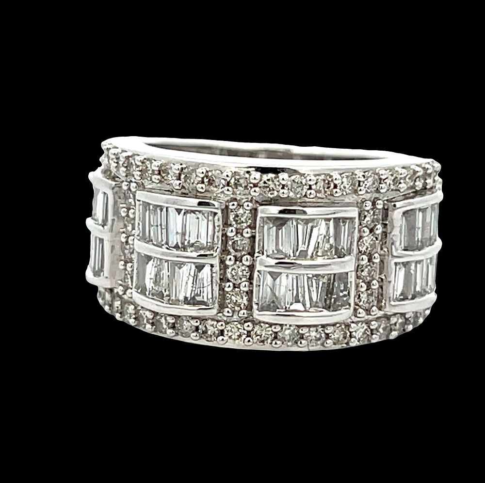 Fancy Wide Diamond Band
