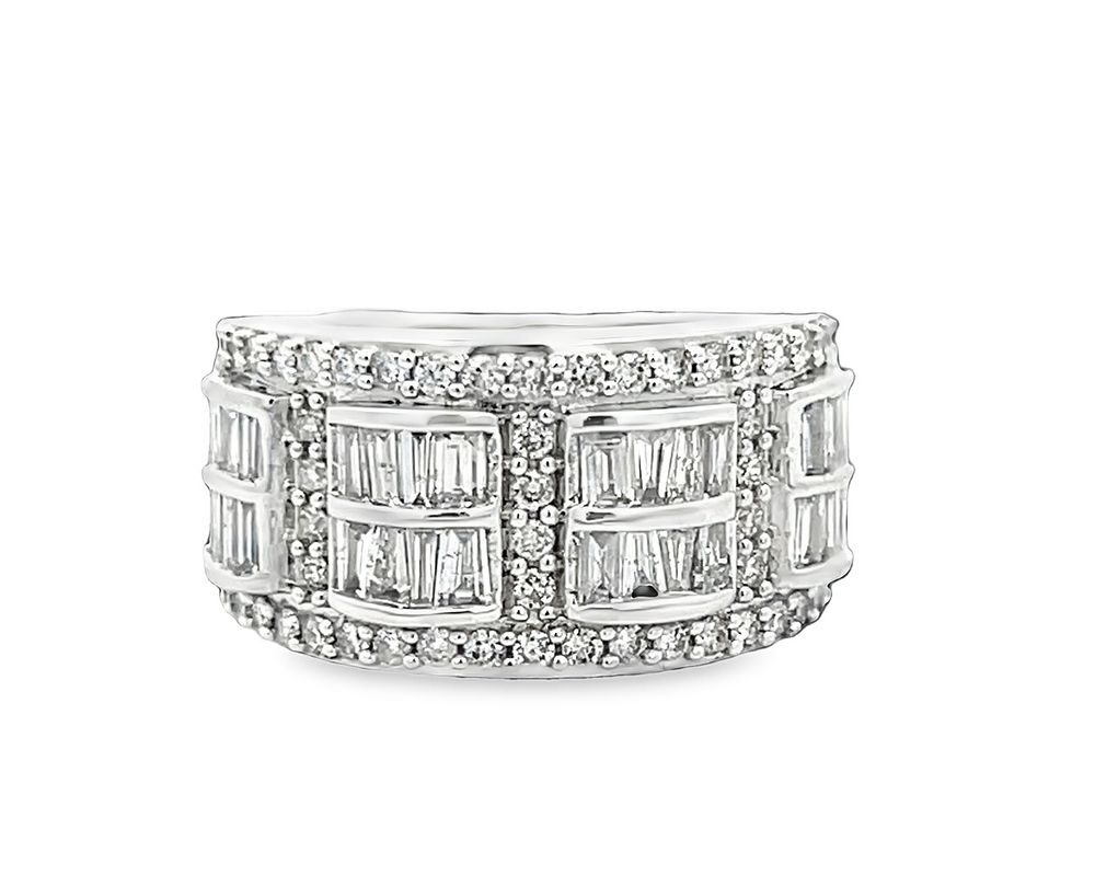 Fancy Wide Diamond Band