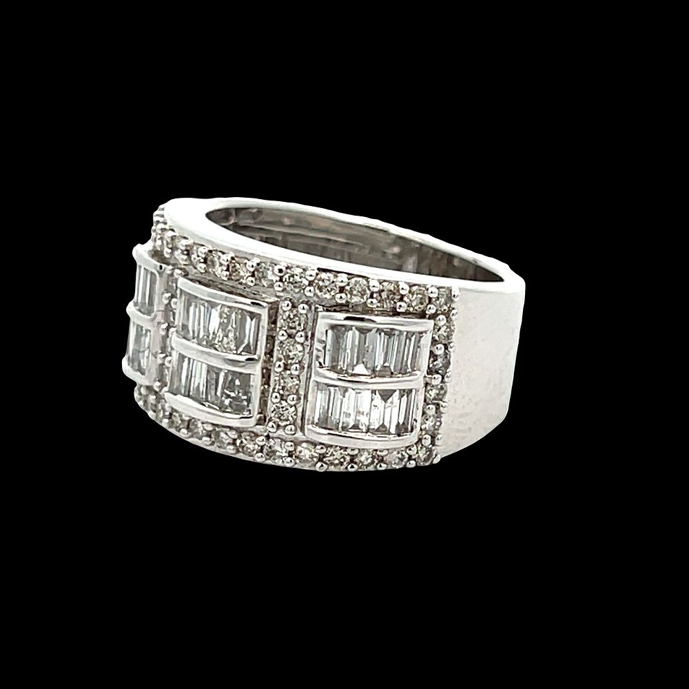 Fancy Wide Diamond Band