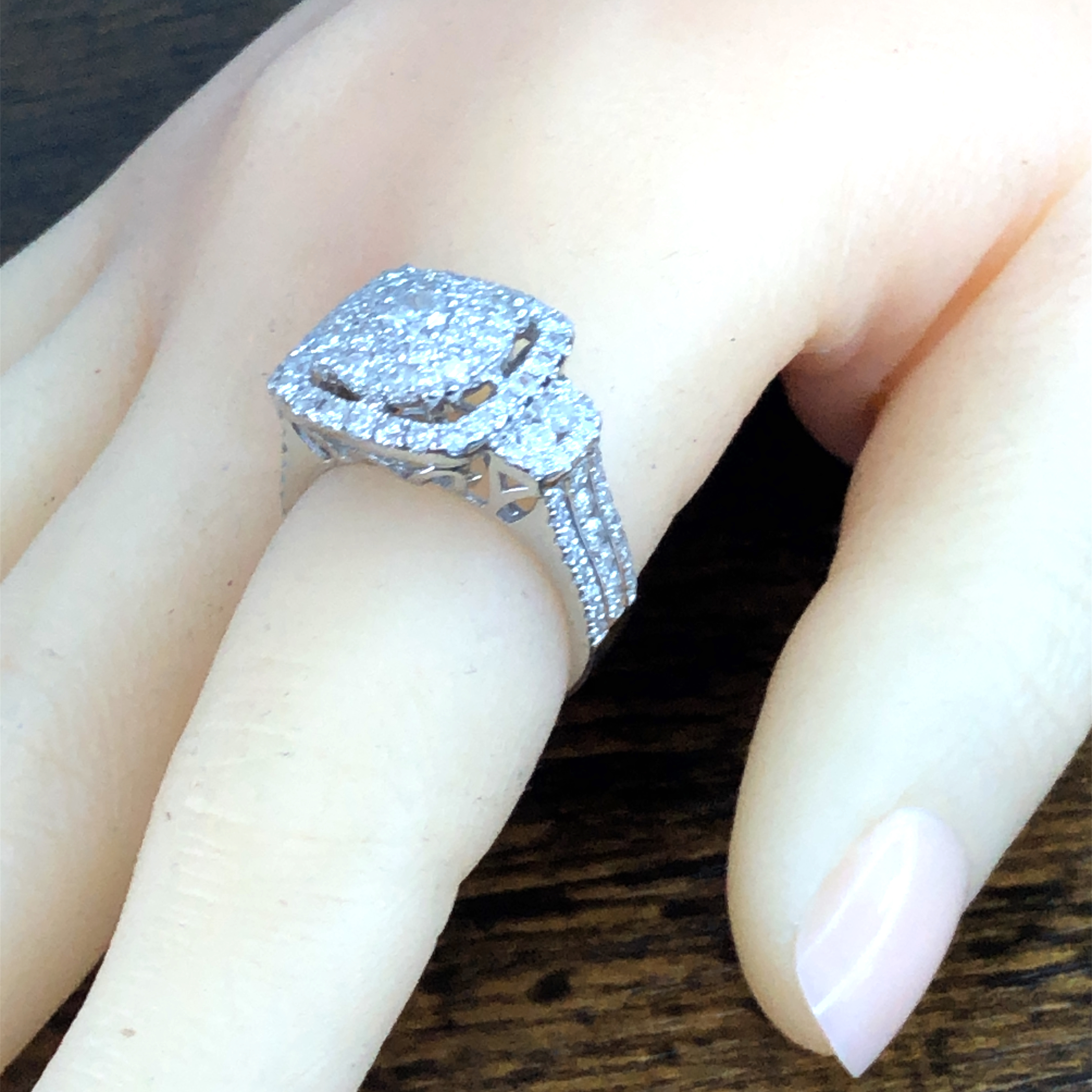 Diamond Cluster Ring