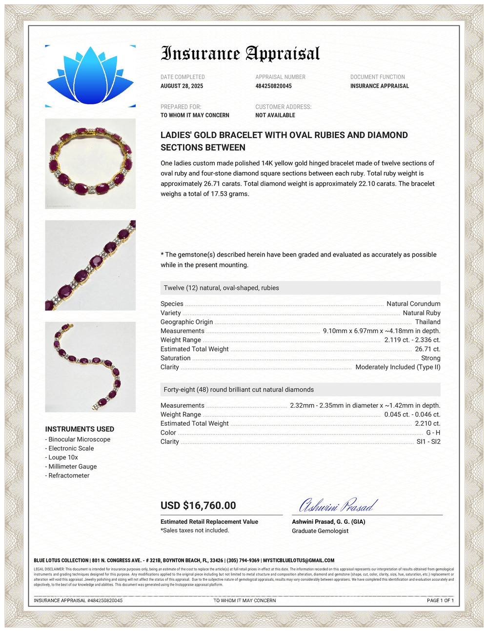 Ruby & Diamond Bracelet