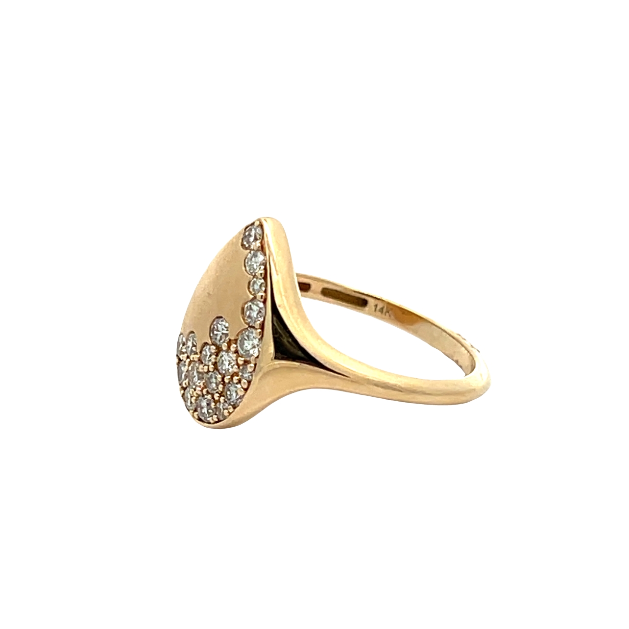14K Pear Shape Diamond Ring