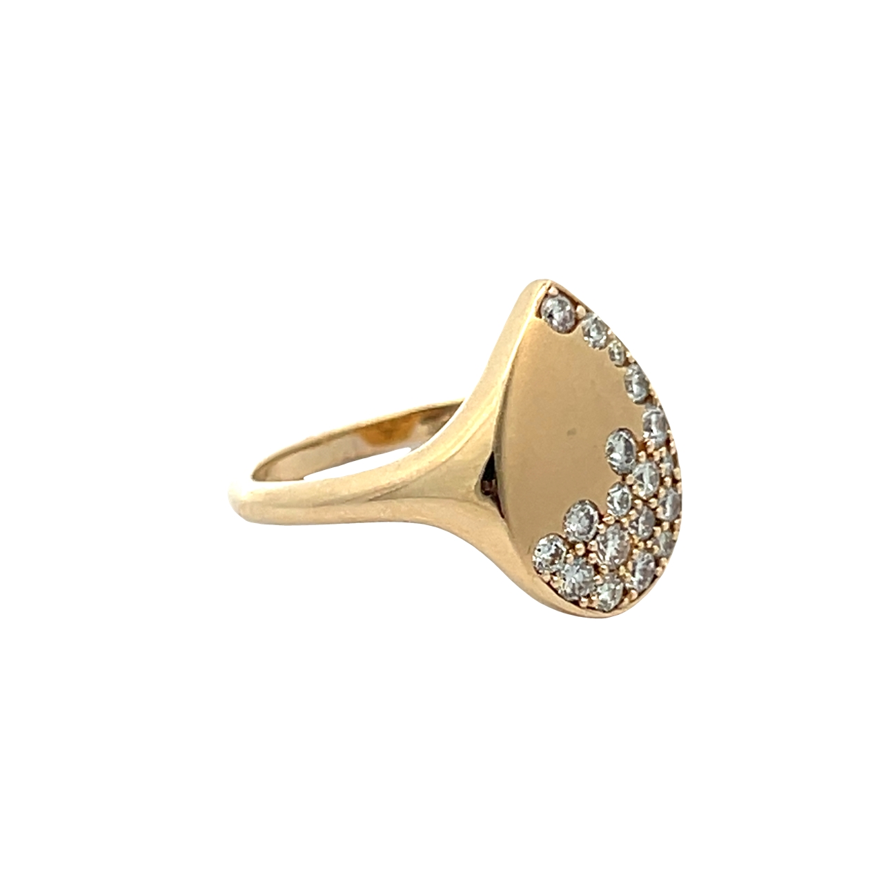 14K Pear Shape Diamond Ring