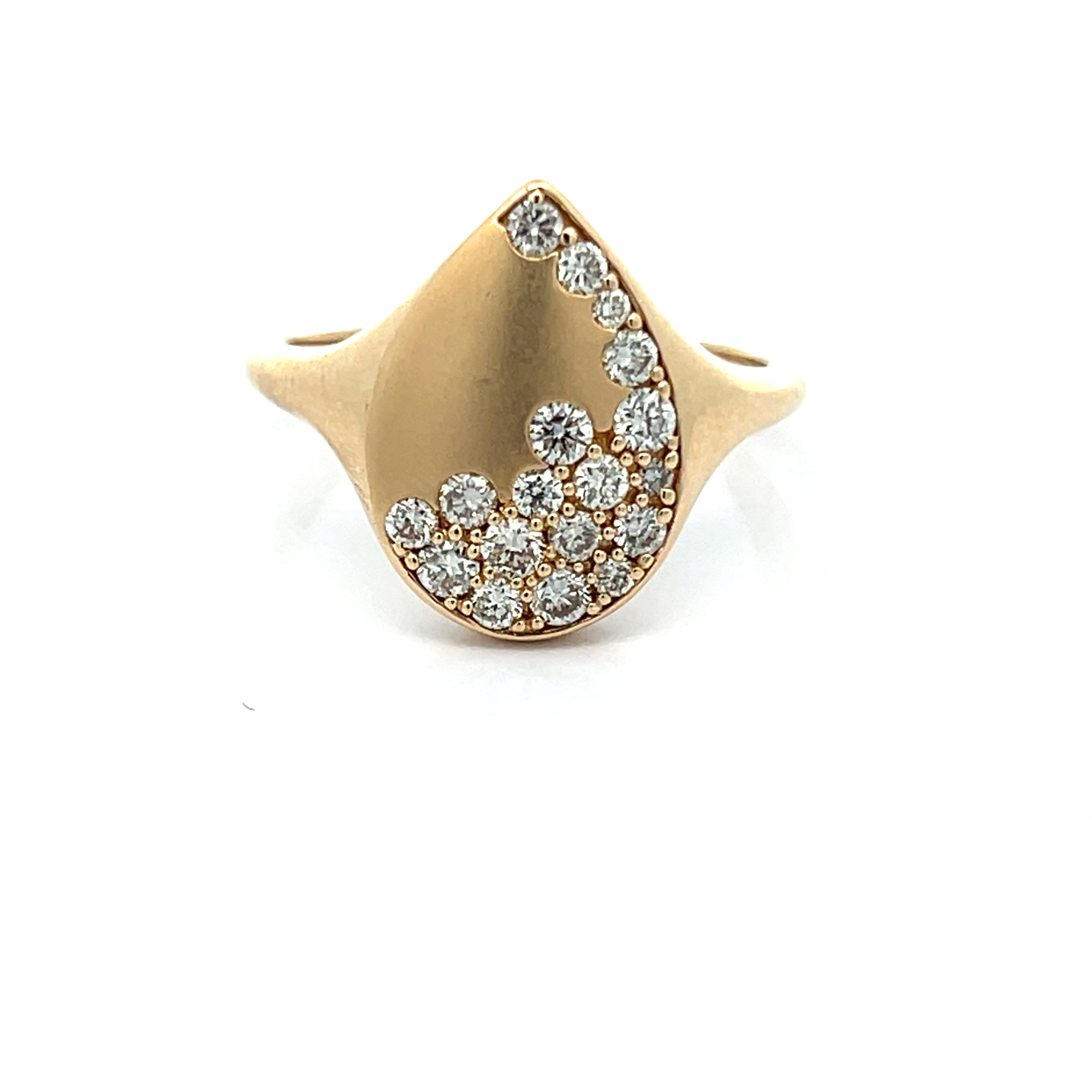 14K Pear Shape Diamond Ring