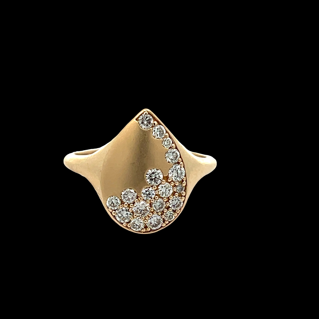 14K Pear Shape Diamond Ring