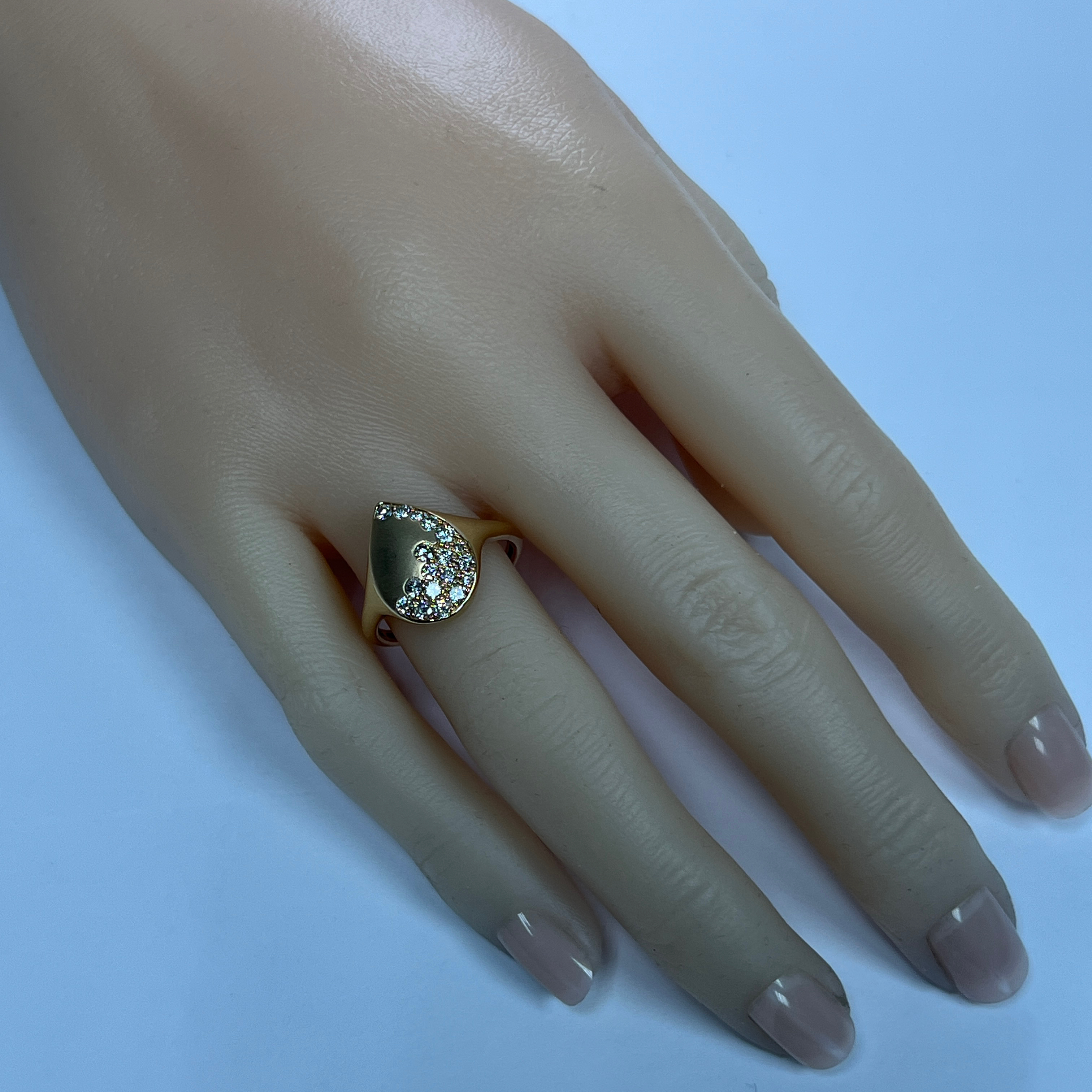 14K Pear Shape Diamond Ring
