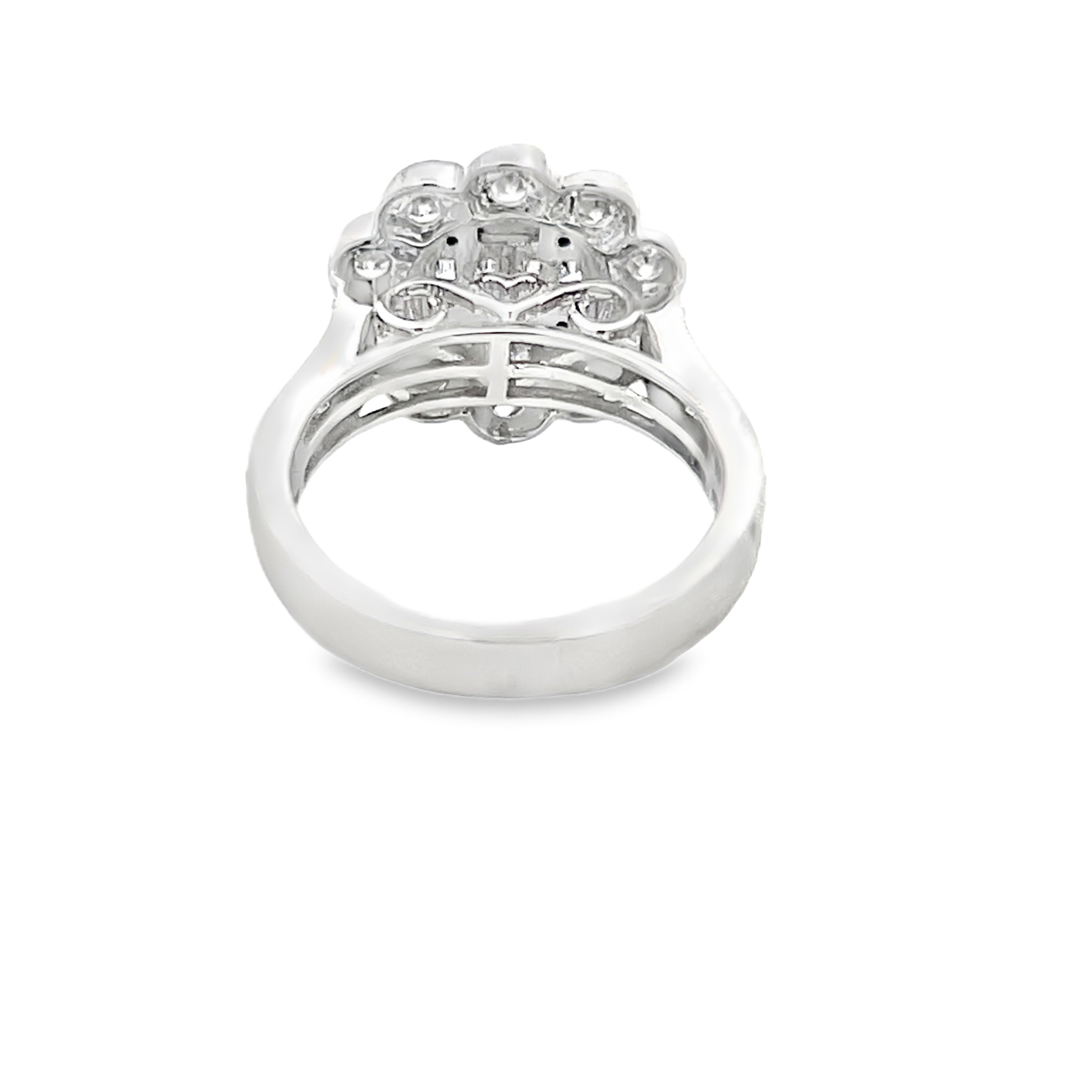 Diamond Floral Cluster Ring
