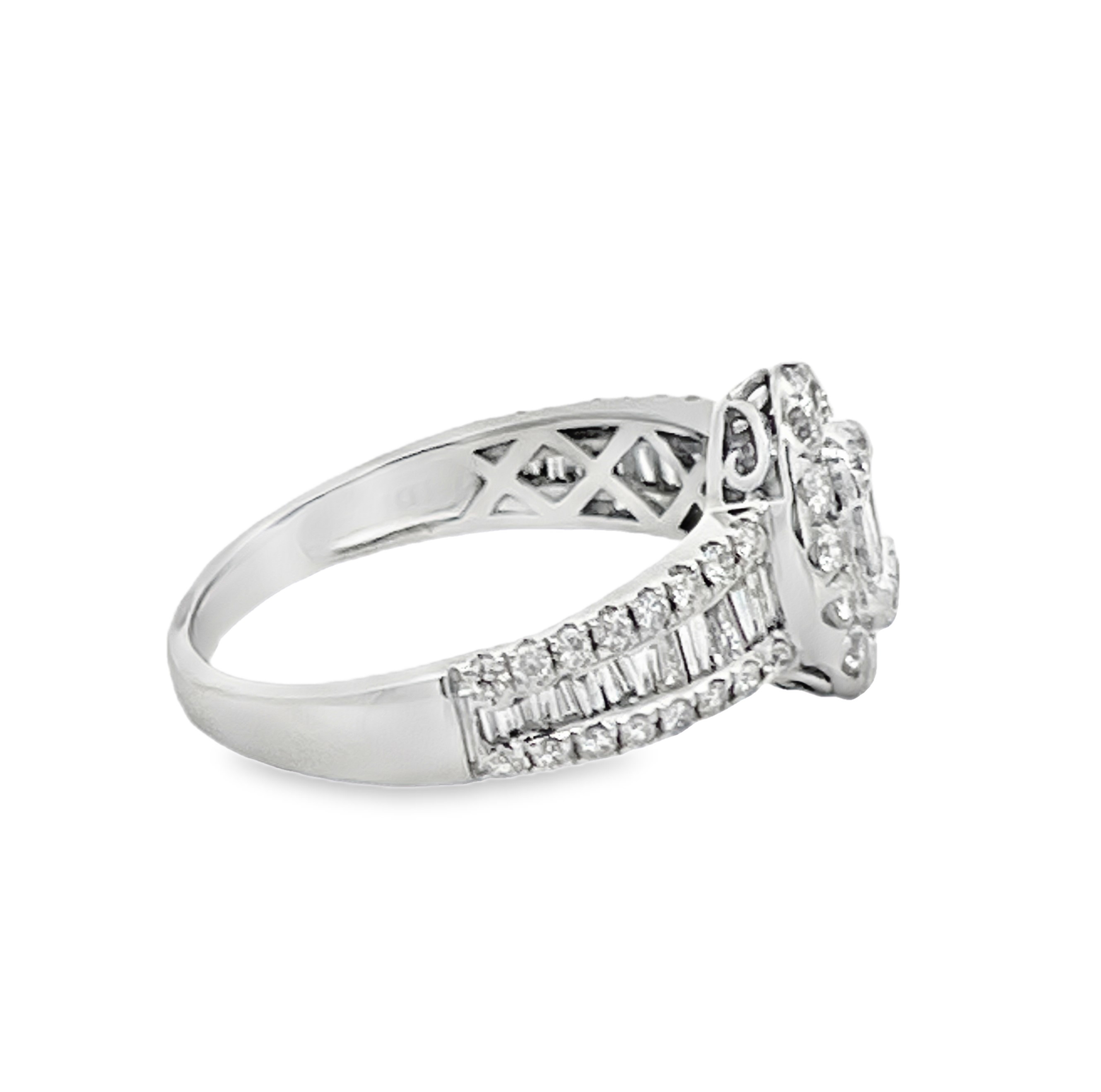 Oval Halo Composite Diamond Ring