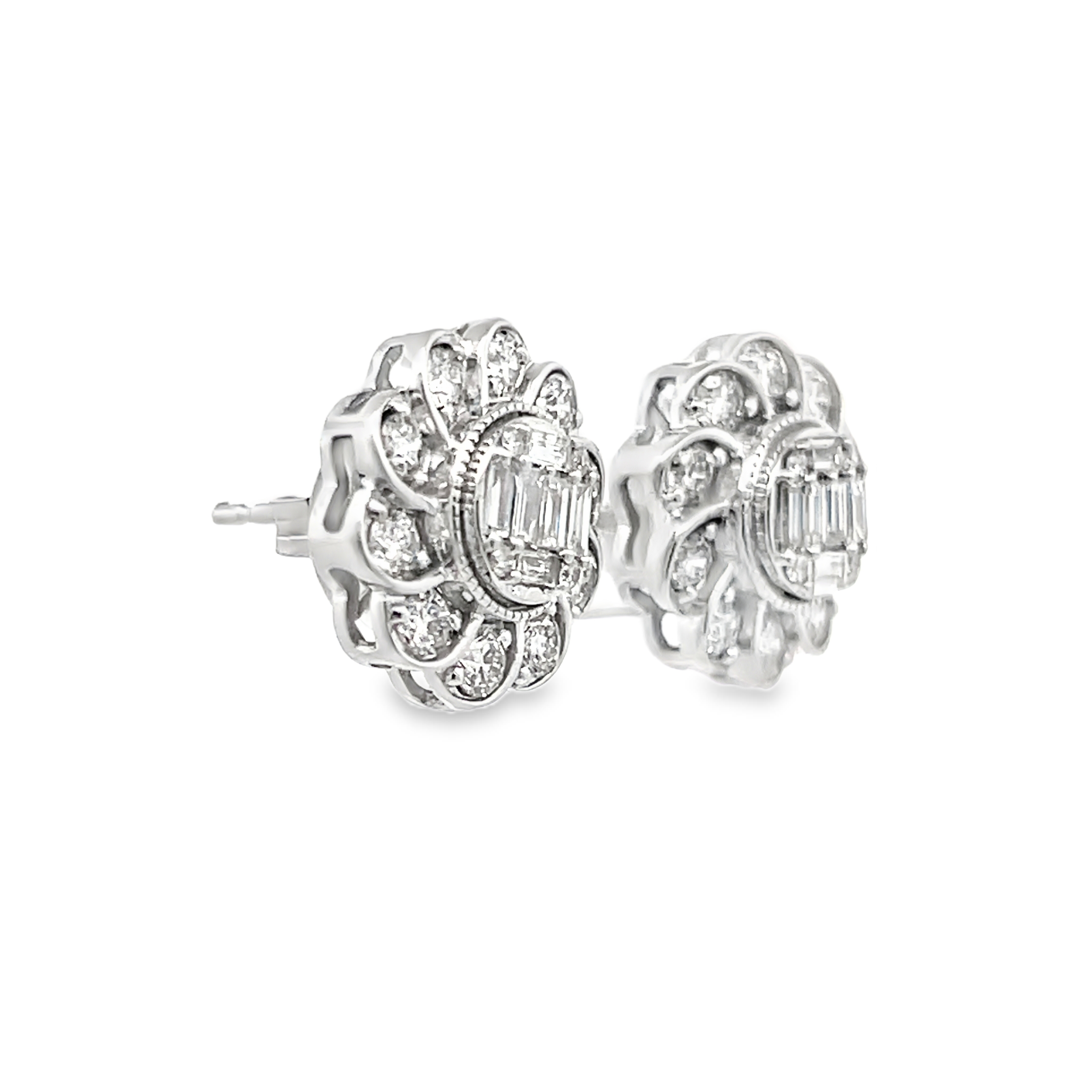 Floral Diamond Earrings