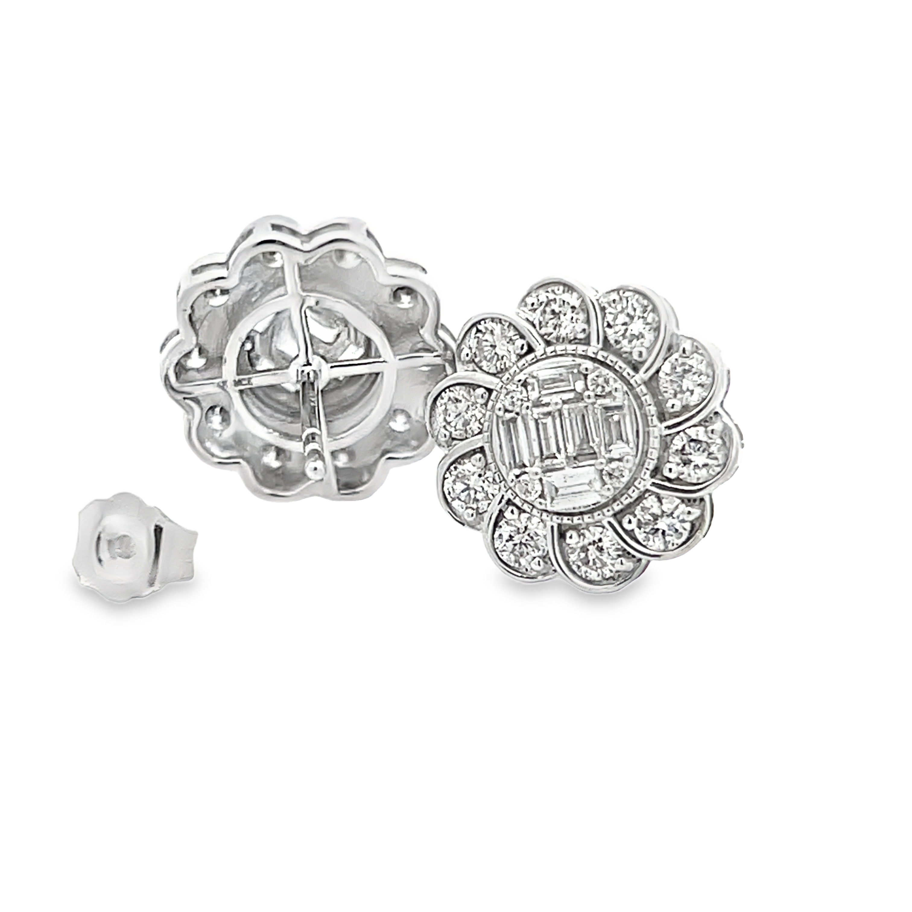 Floral Diamond Earrings
