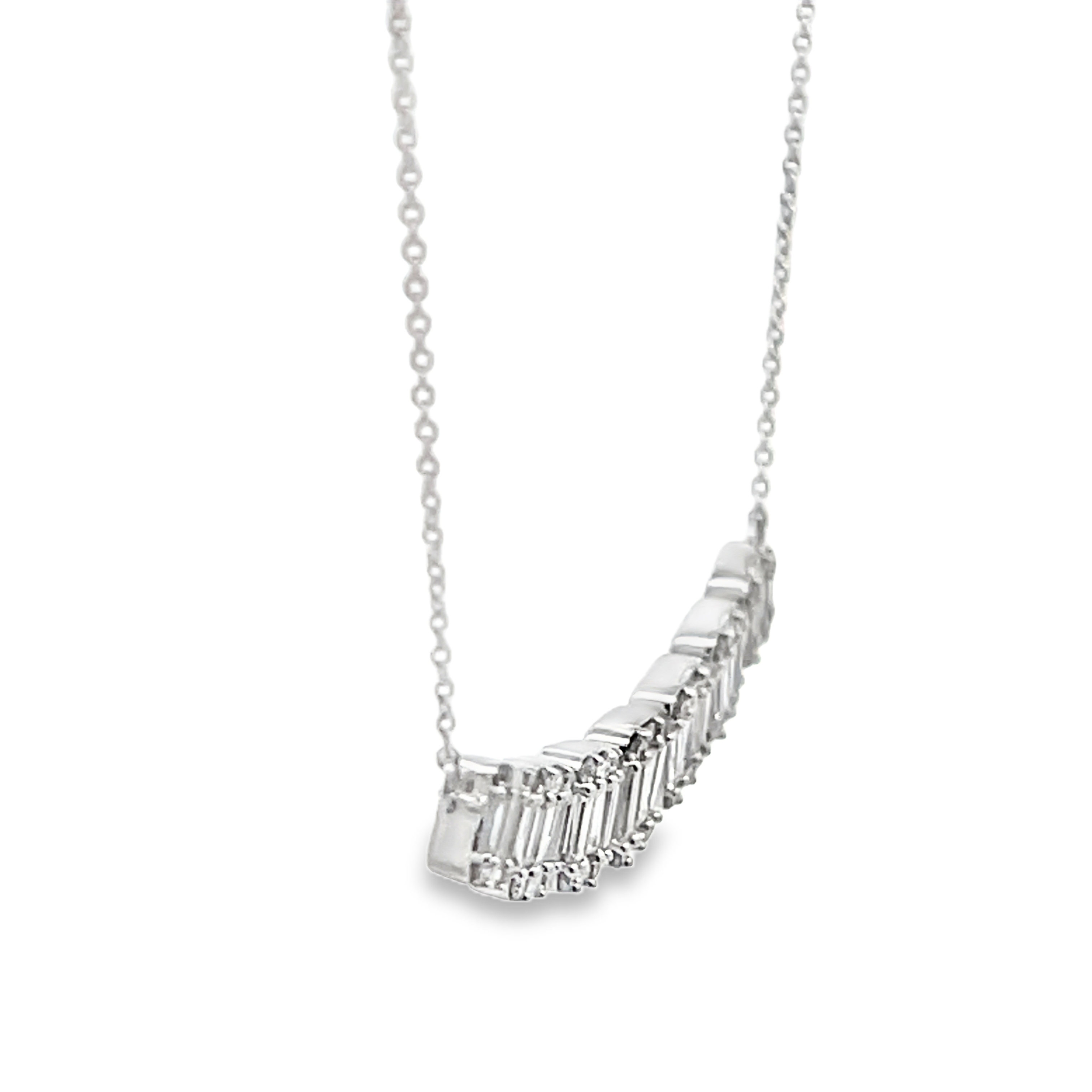 Emerald-Shape Bar Necklace