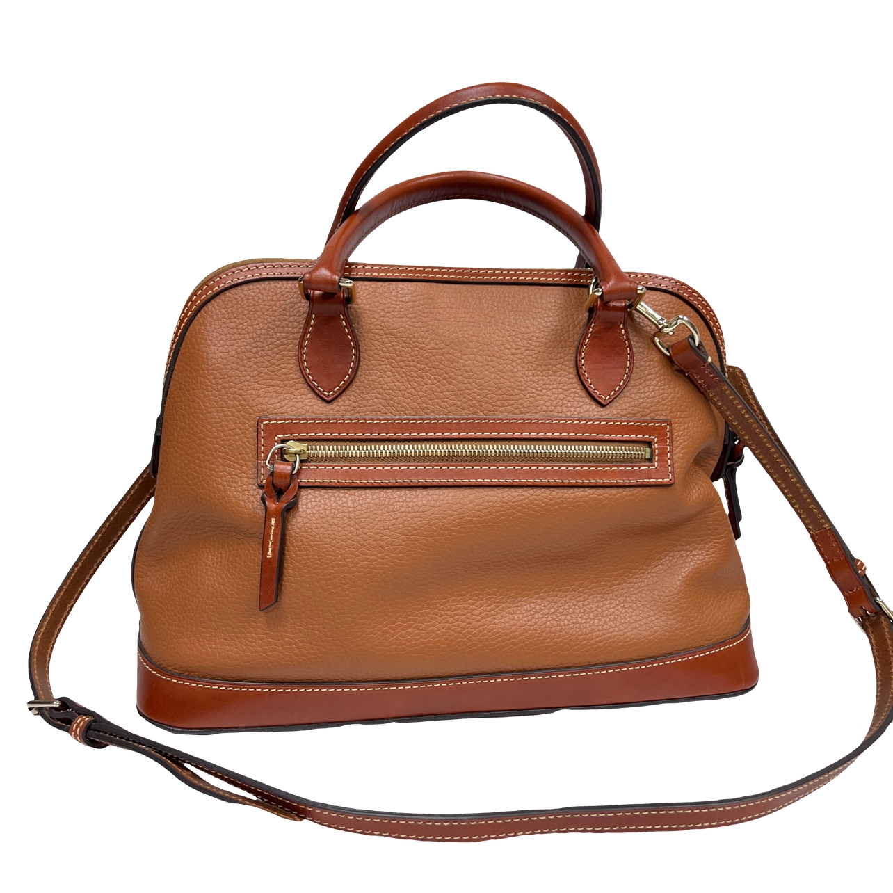Dooney & Bourke Pebble Grain Zip Zip Satchel Bag
