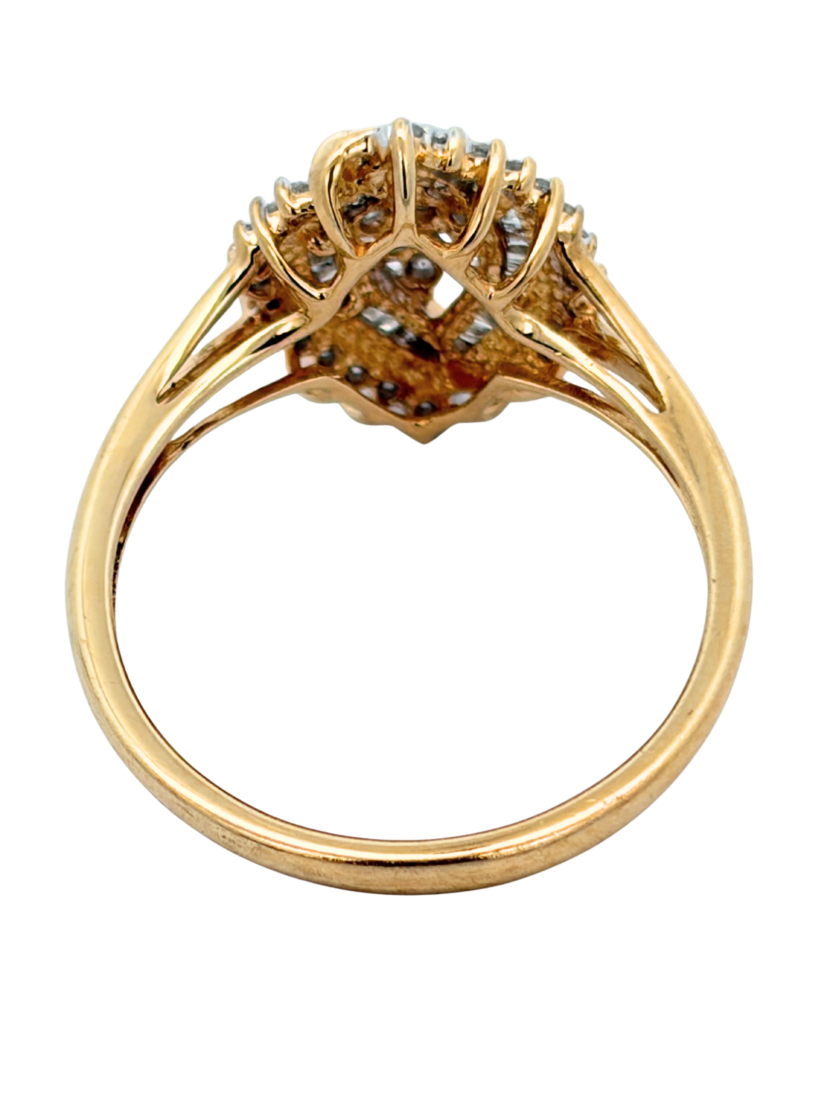 Marquise Shaped Diamond Ring