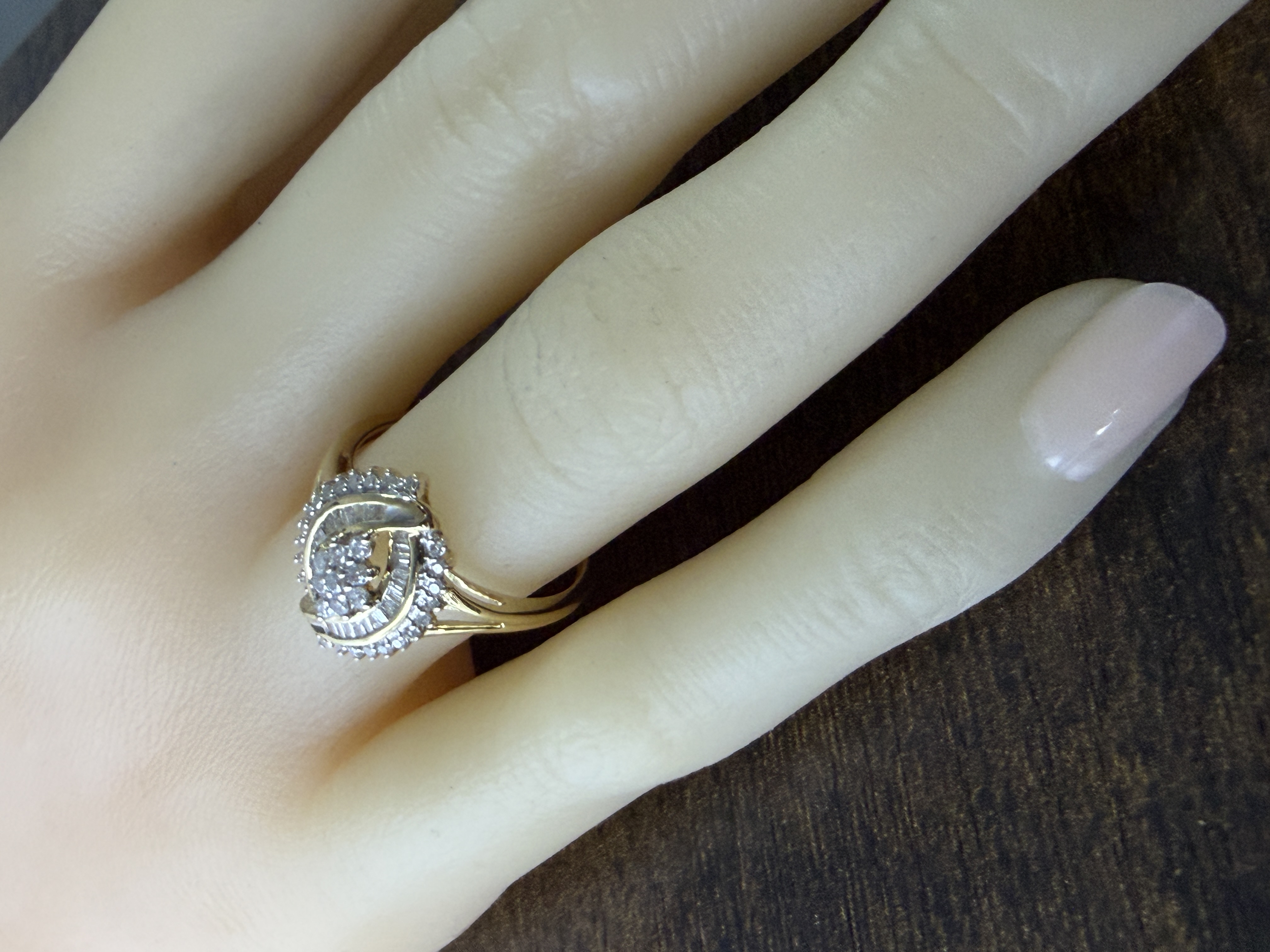 Marquise Shaped Diamond Ring