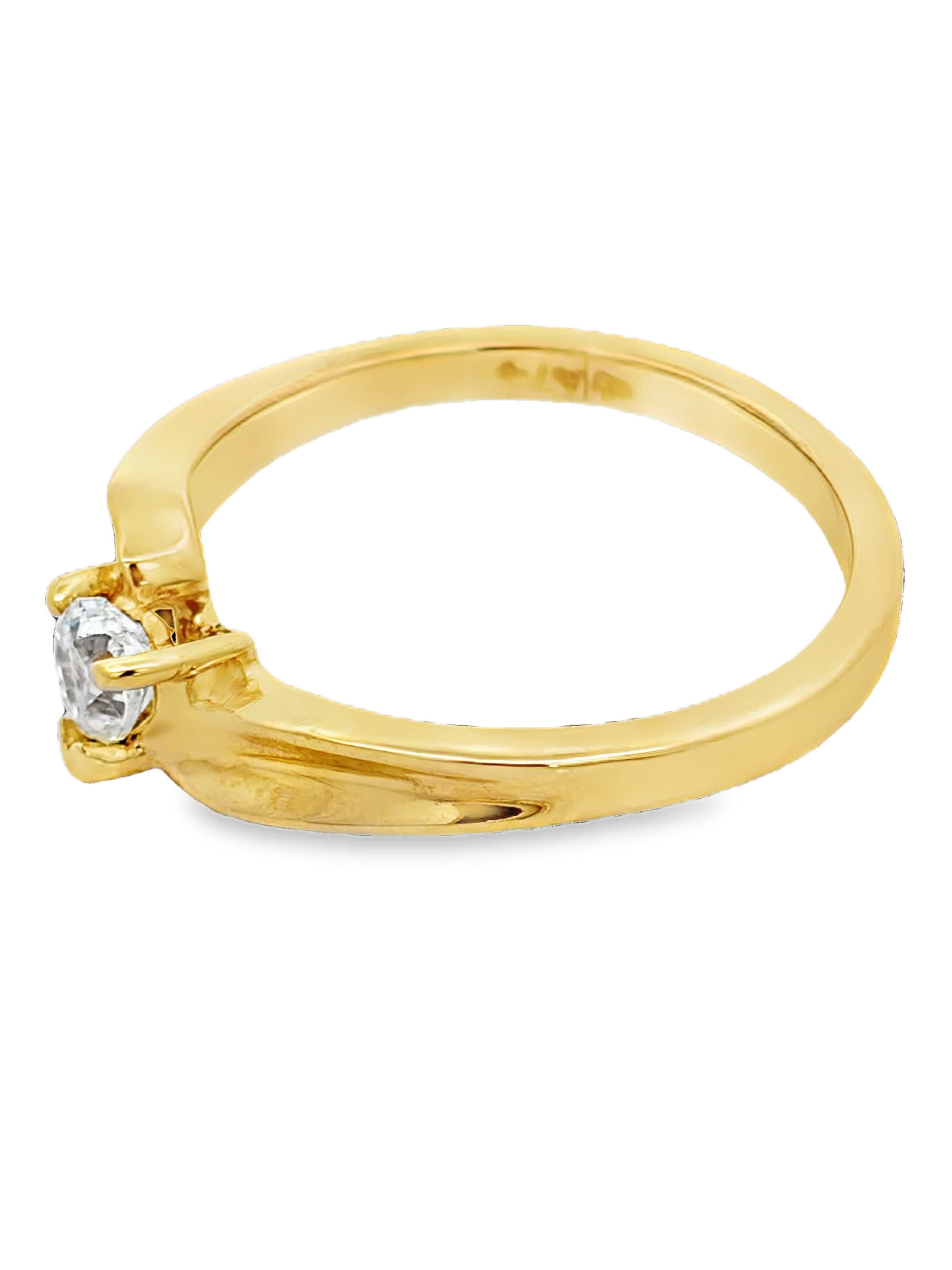 14K Heart Shaped Diamond Ring
