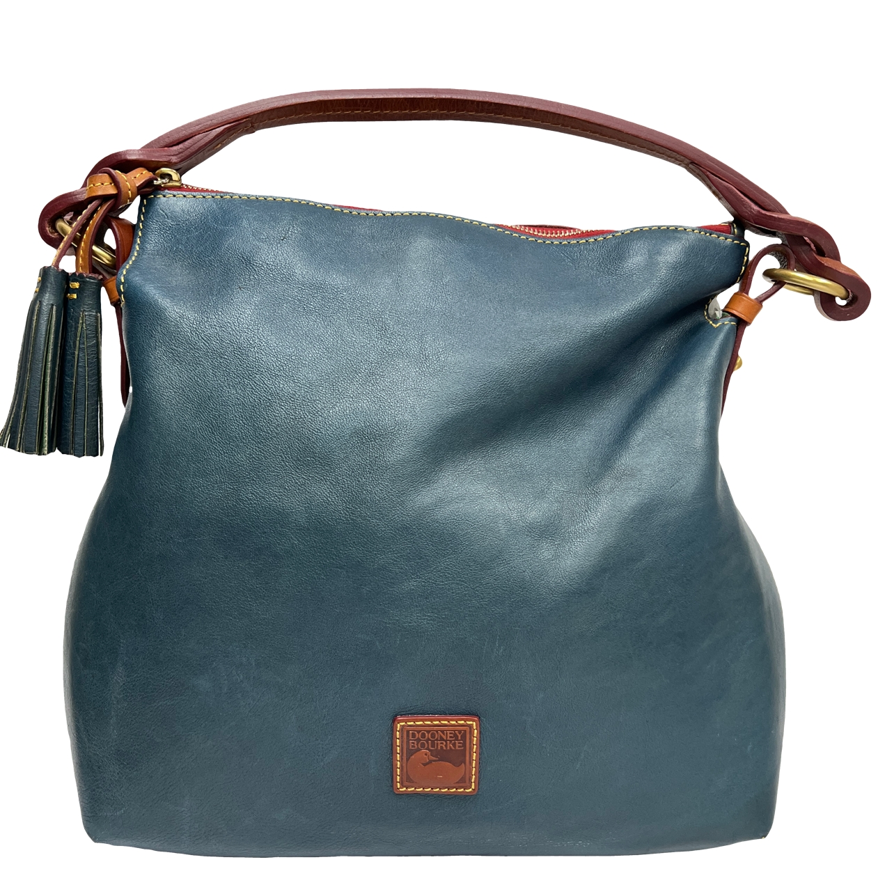Dooney & Bourke Florentine Twist Strap Hobo Bag in Teal