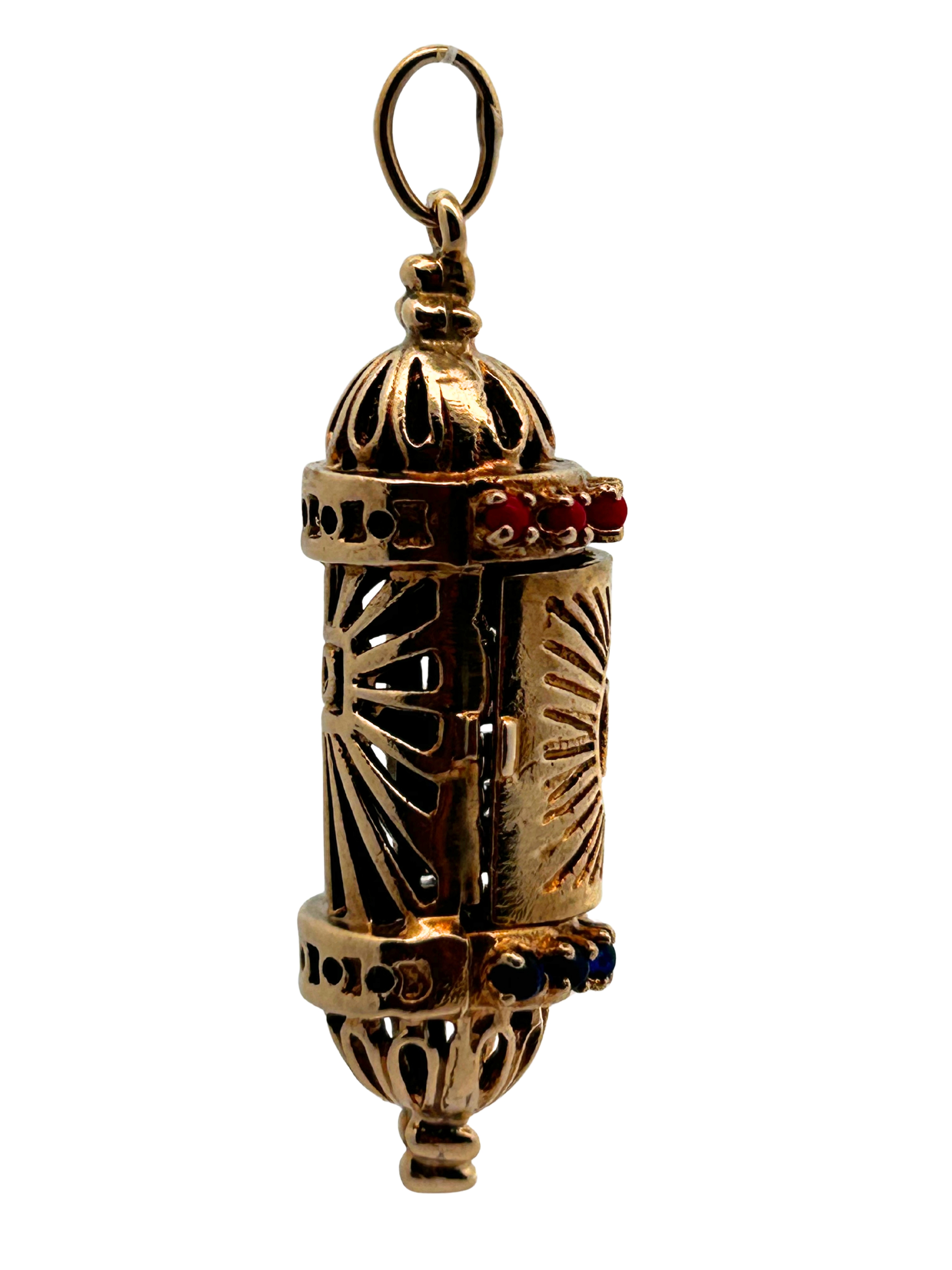 14K Mezuzah Pendant Charm / Star of David