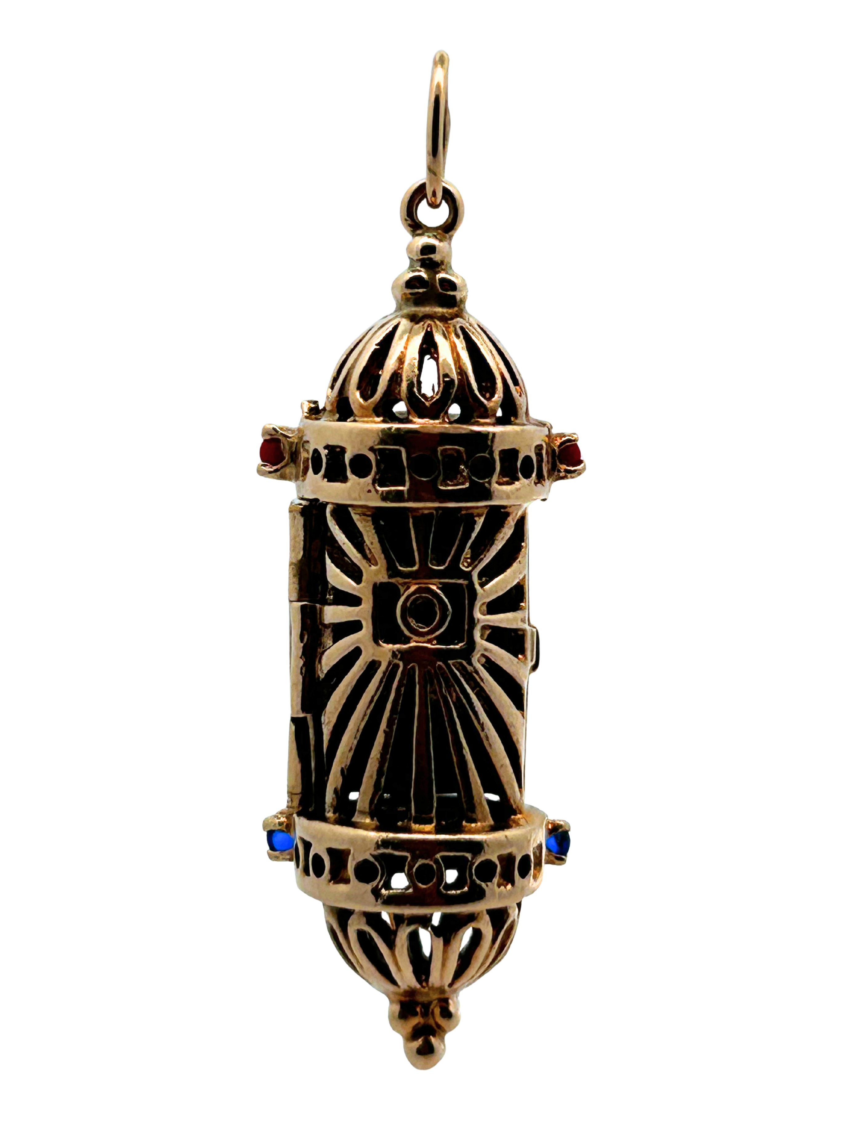 14K Mezuzah Pendant Charm / Star of David