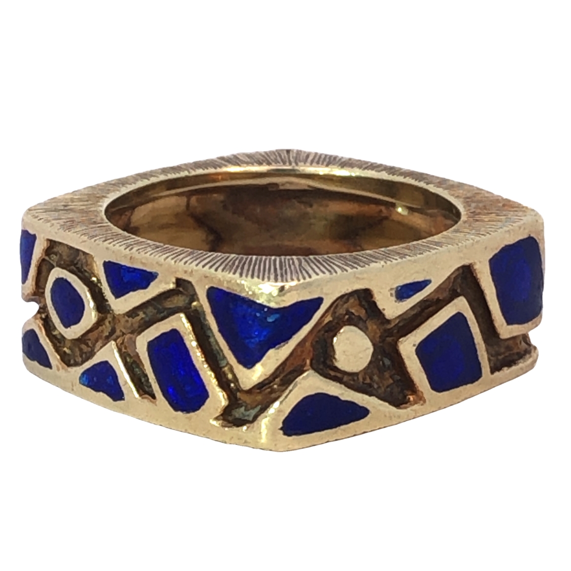 14K Enamel Ring