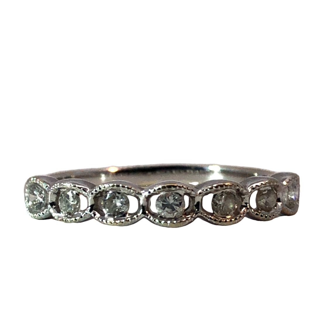 18K Stackable Diamond Band