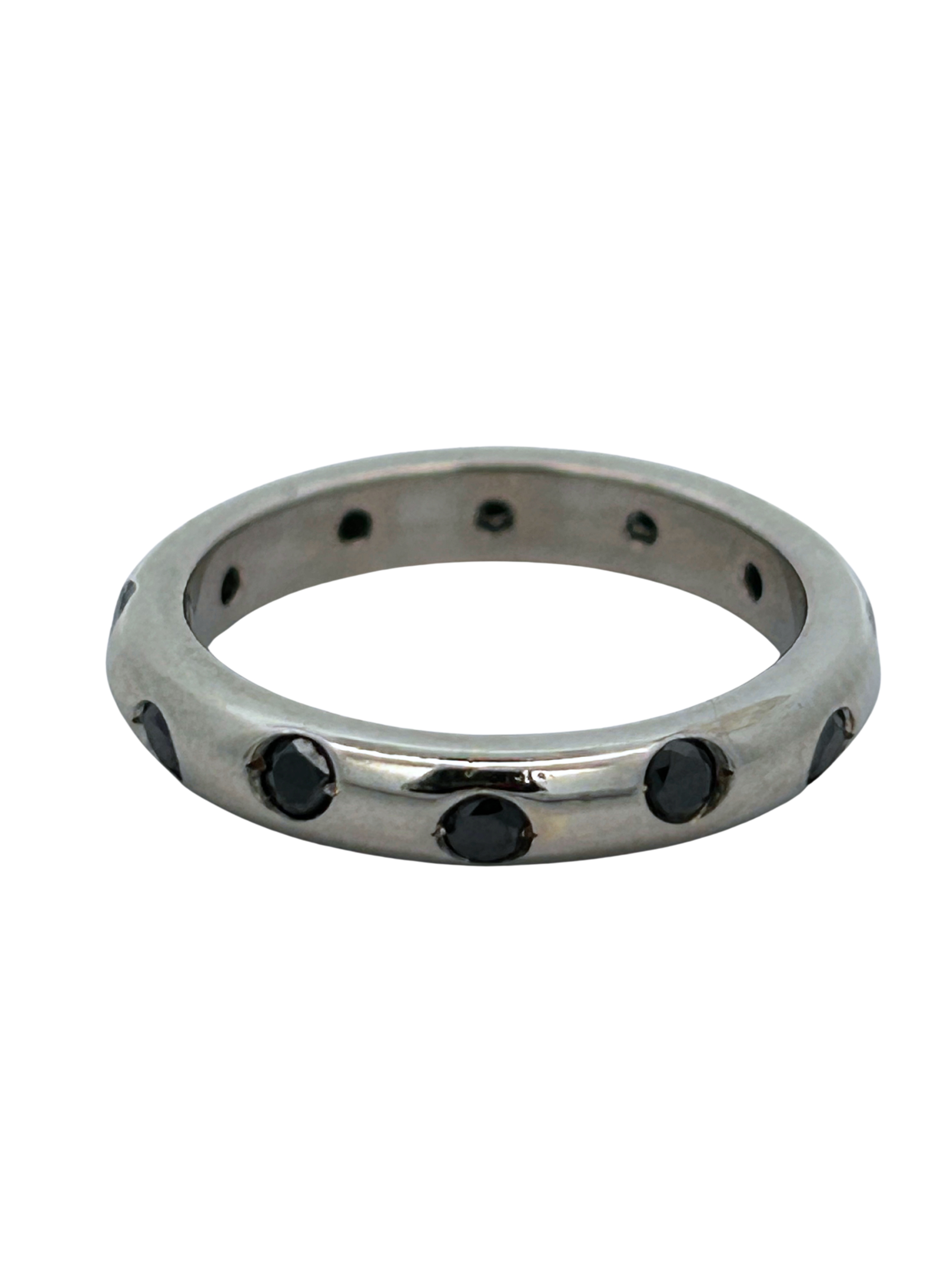 Black Diamond Eternity Band Ring