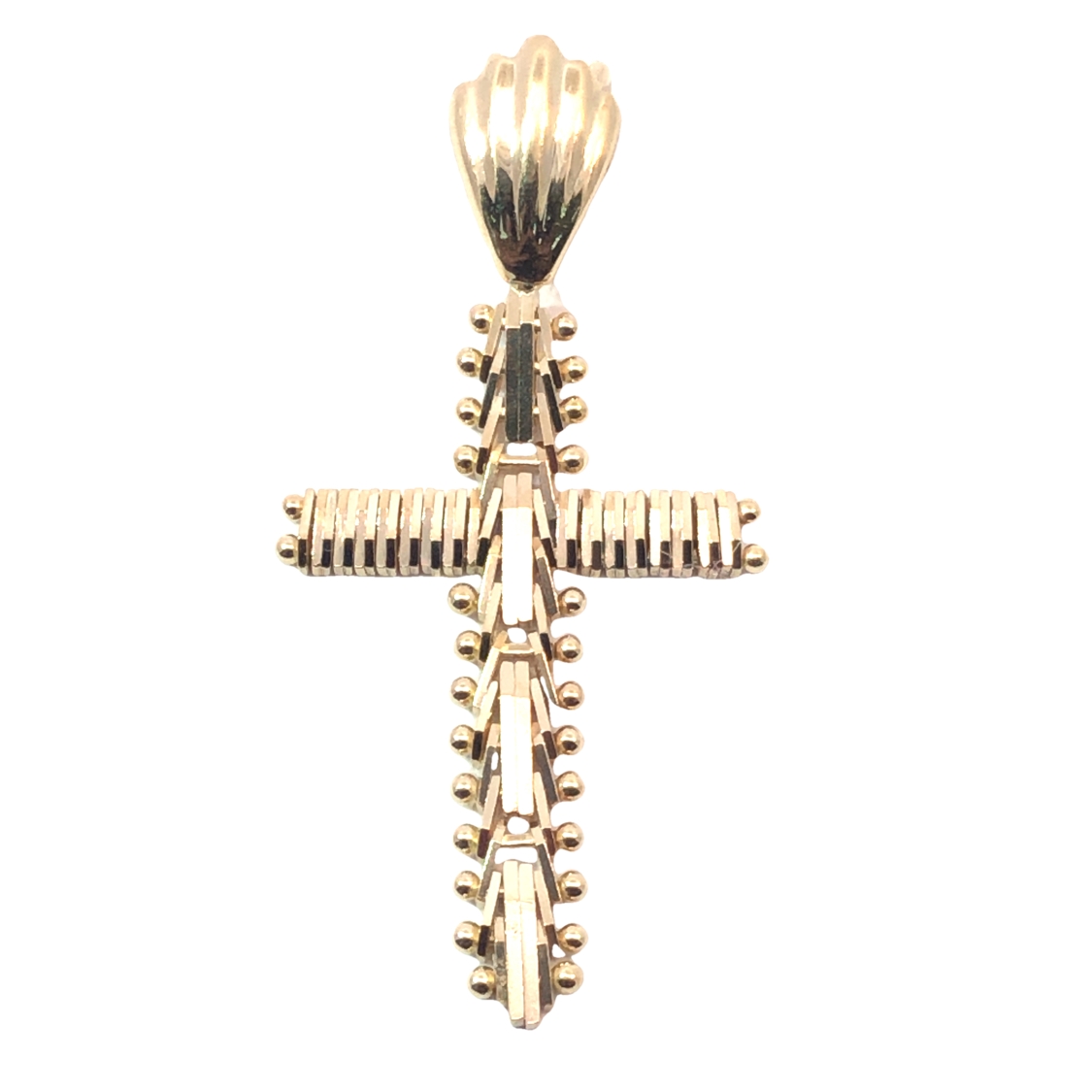 14K Flexible Cross Pendant