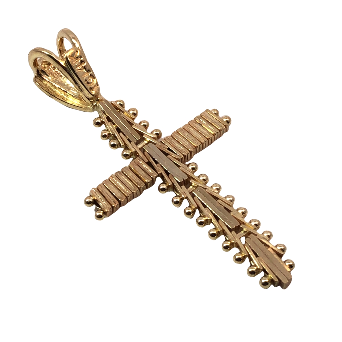 14K Flexible Cross Pendant