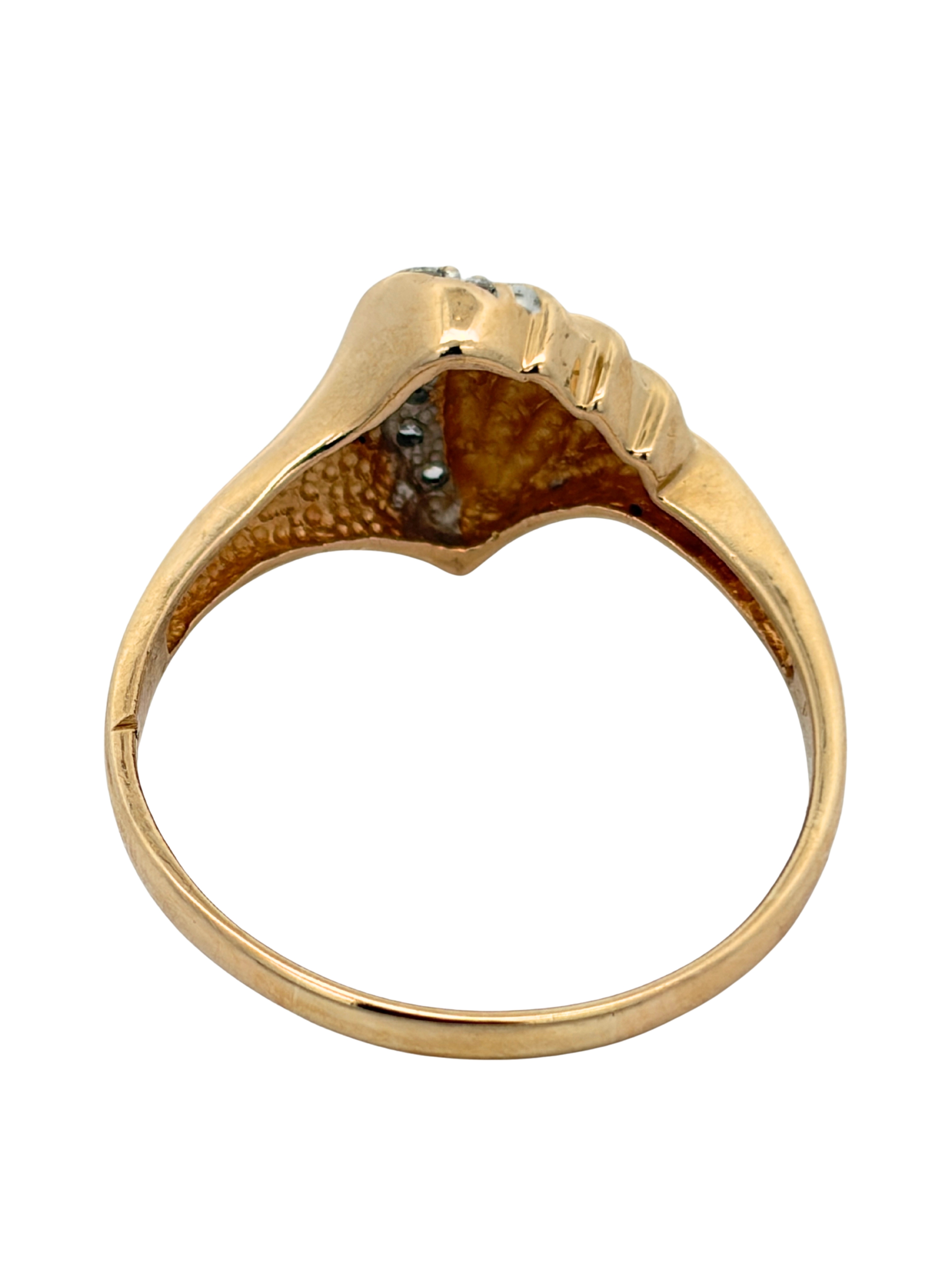 14K Two Tone Diamond Ring