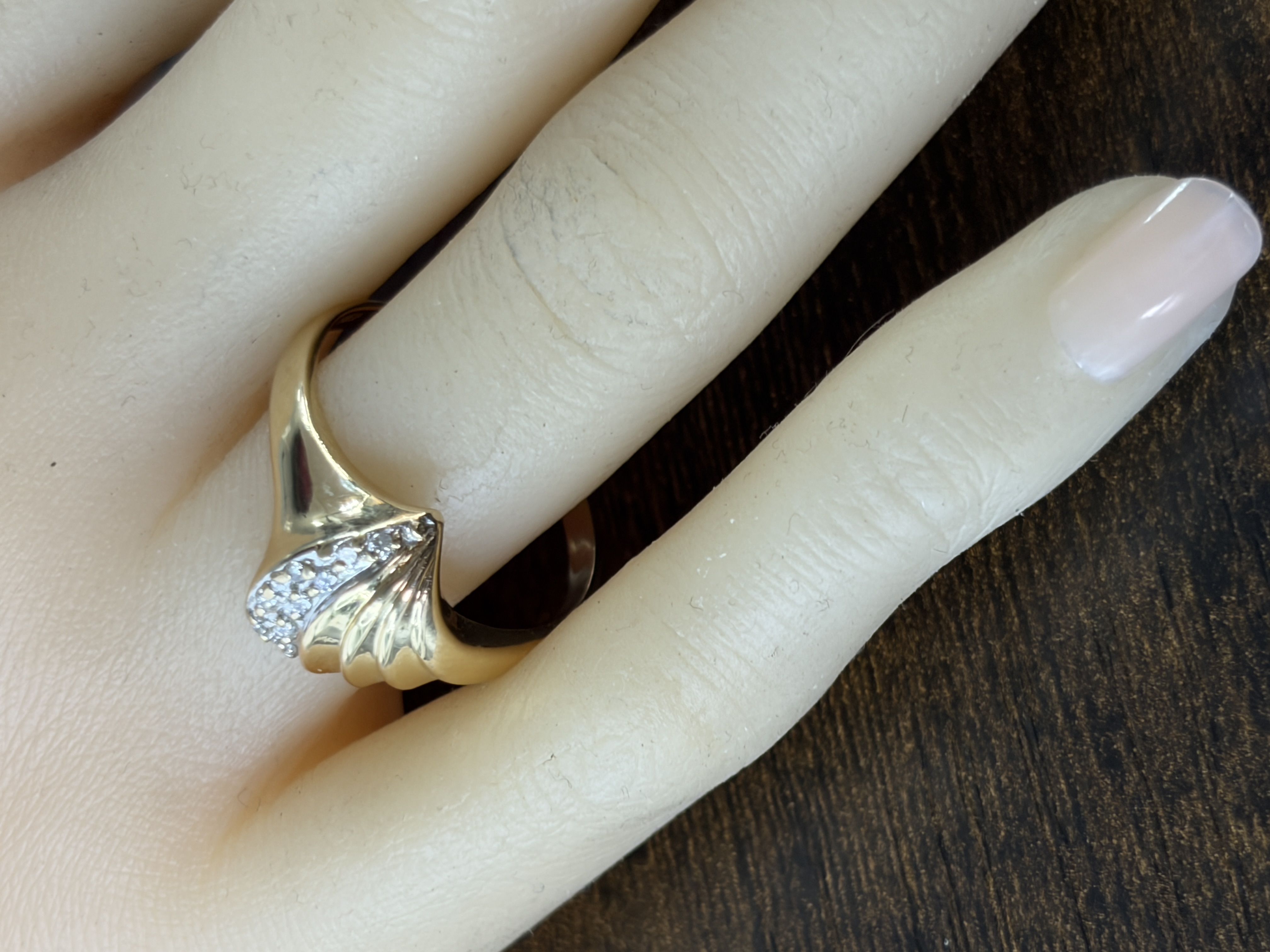 14K Two Tone Diamond Ring