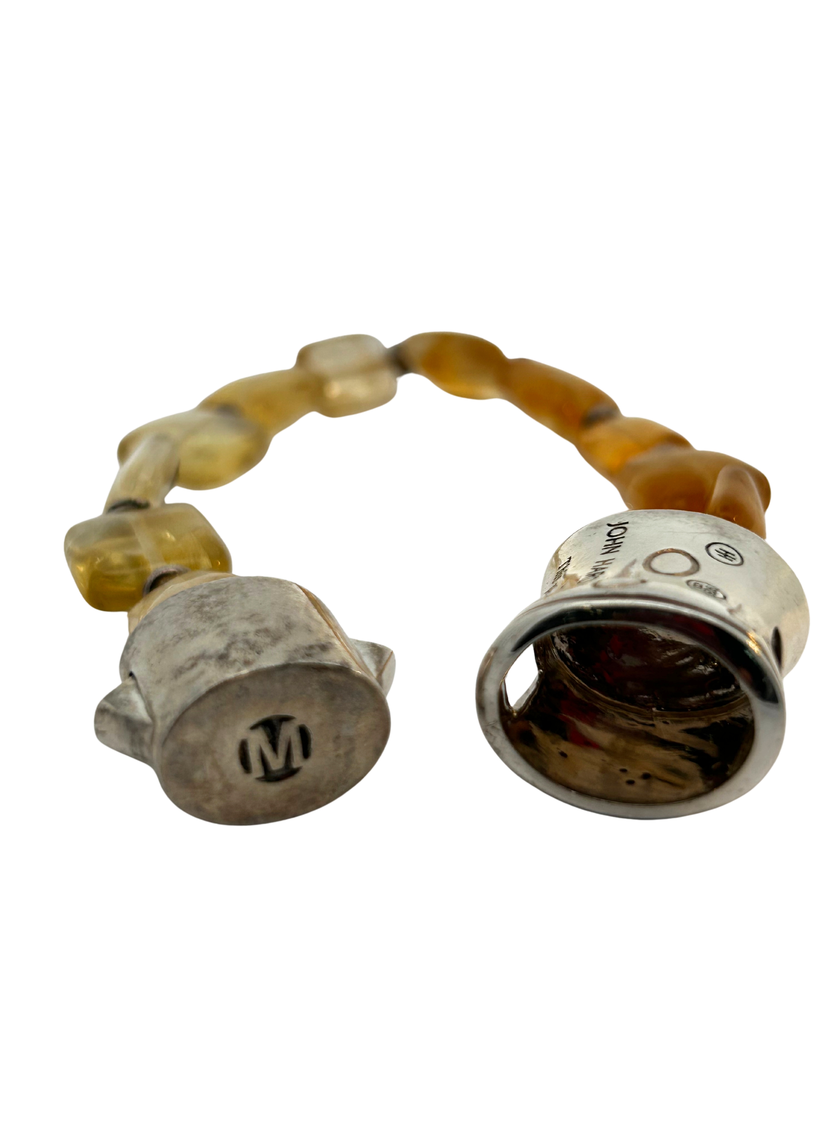 John Hardy Bamboo Collection Citrine & Sterling Silver Bracelet