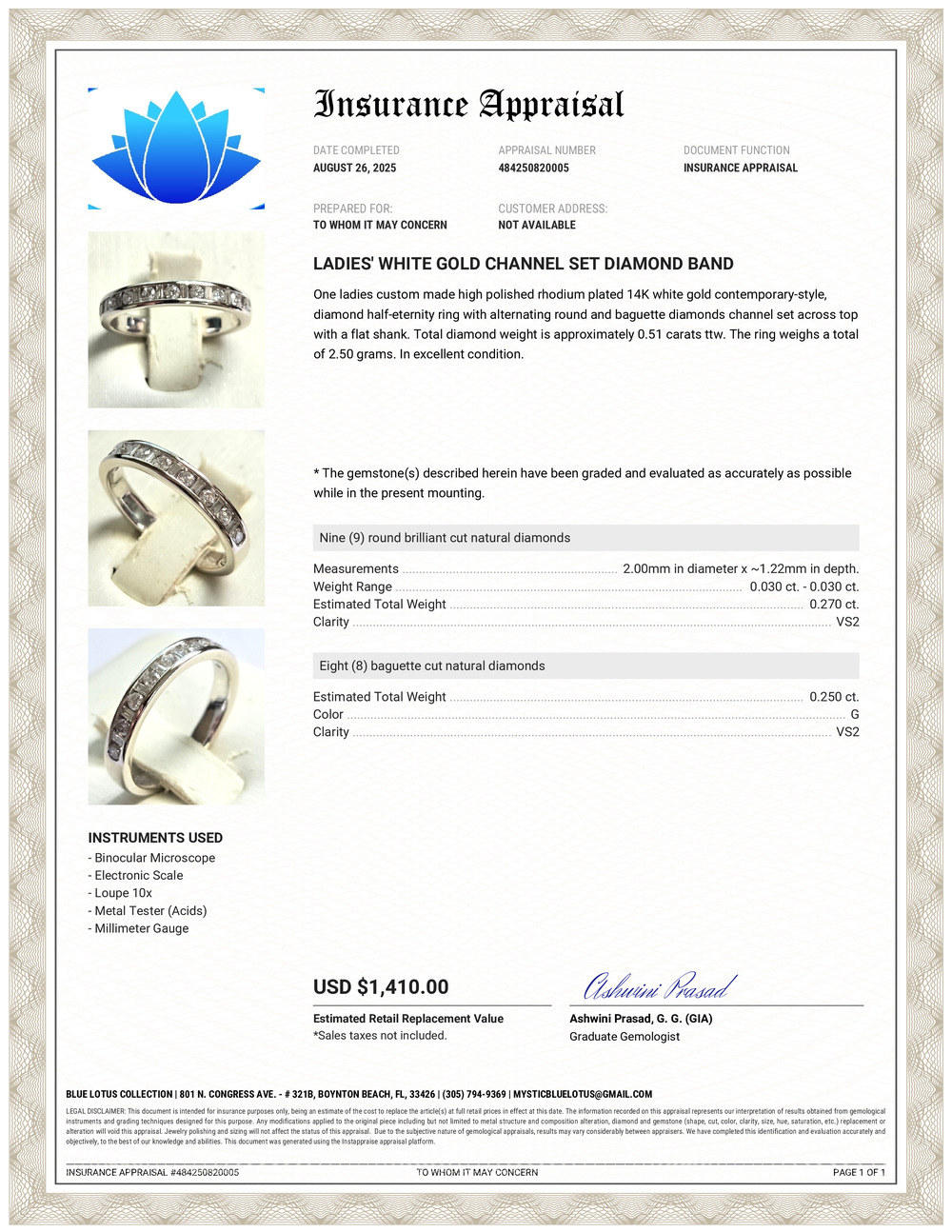 14K Diamond Band