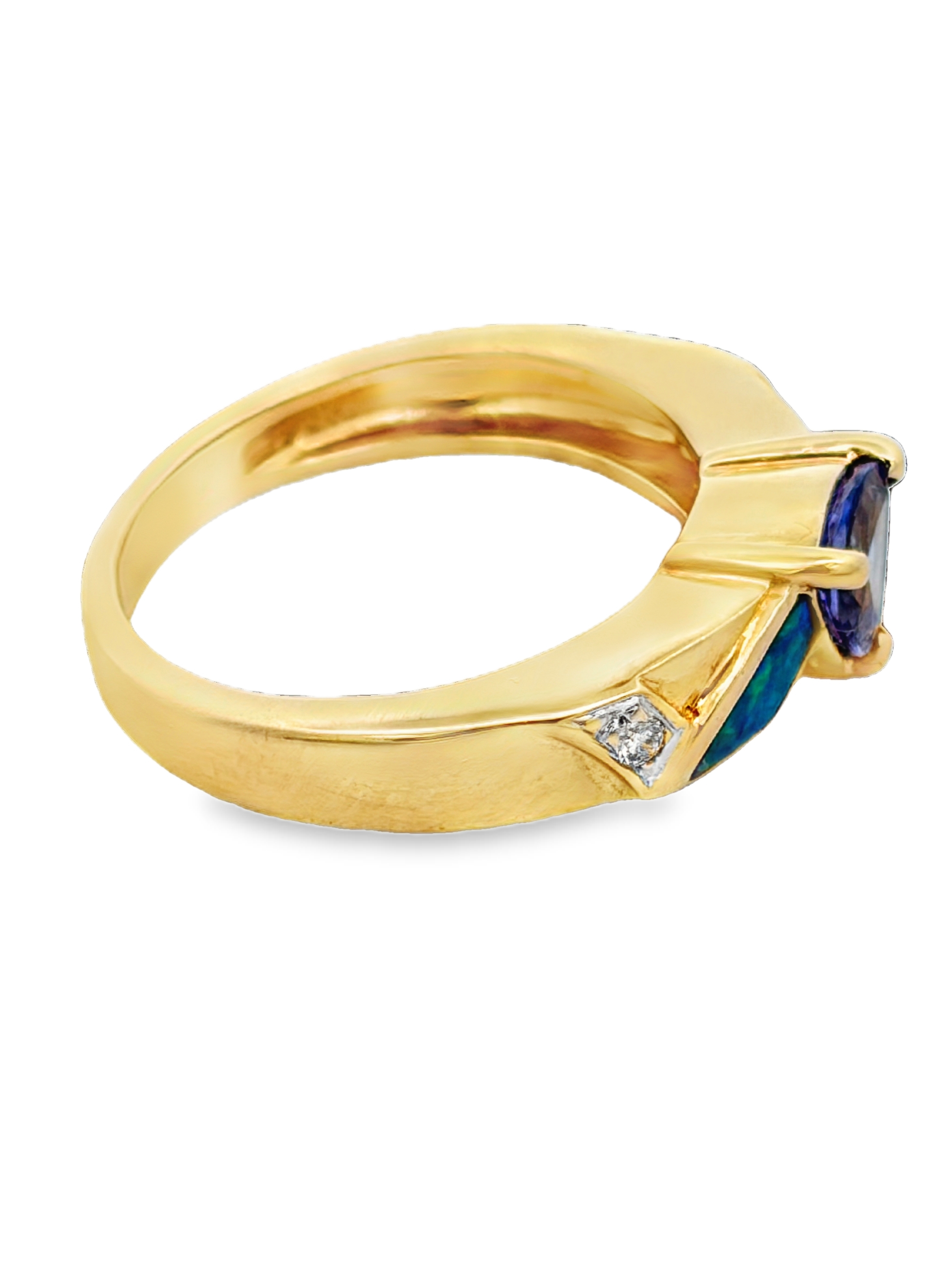 14k Tanzanite & Opal Ring